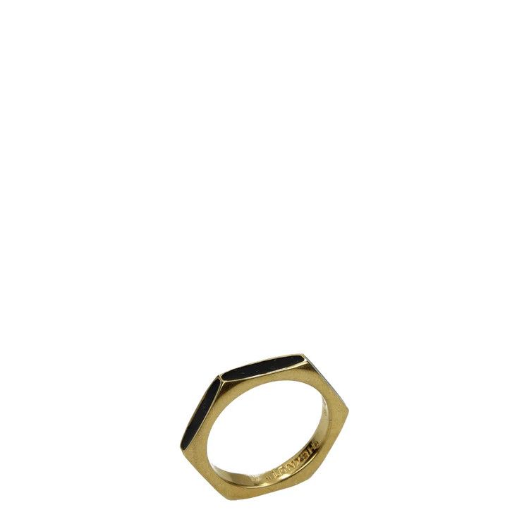 Off-White ob1o1e0524 Size: 22 Rings in Black/Gold Size ONE SIZE - 1 Thumbnail
