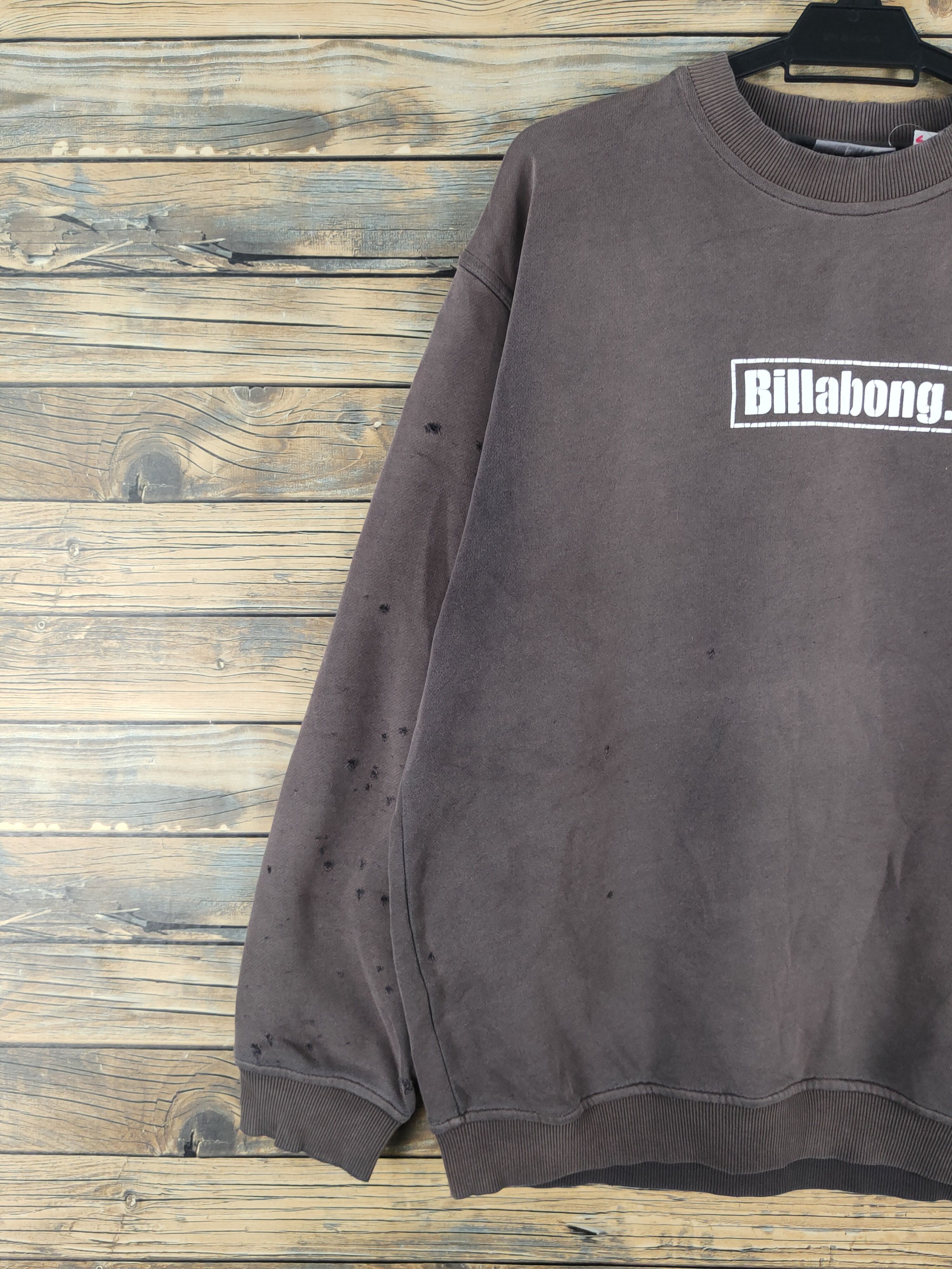Billabong D Billabong baggie ripped Dark Gray Faded Sweatshirts #W1461 Size US M / EU 48-50 / 2 - 5 Thumbnail
