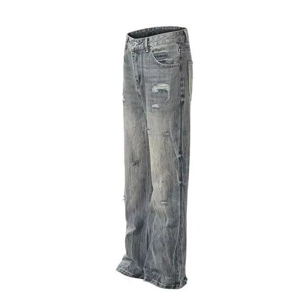 Japanese Brand VIBE High street washed vintage ripped jeans Size US 34 / EU 50 - 5 Thumbnail