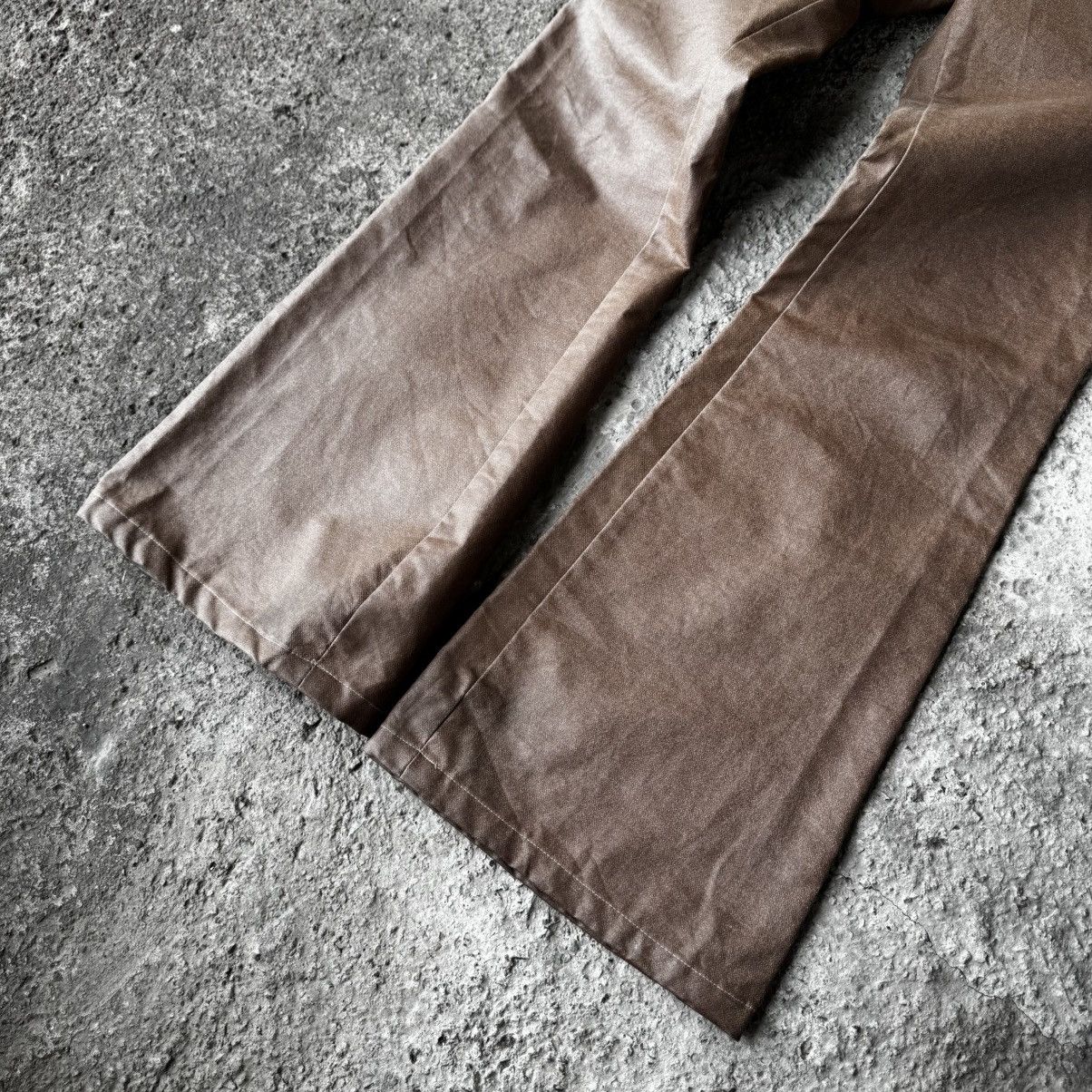 Tornado Mart Tornado Mart paper waxed flared pants Size US 32 / EU 48 - 4 Thumbnail