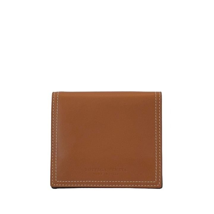 image of Bottega Veneta Brown Leather Removable Card Holder Wallet, Men's