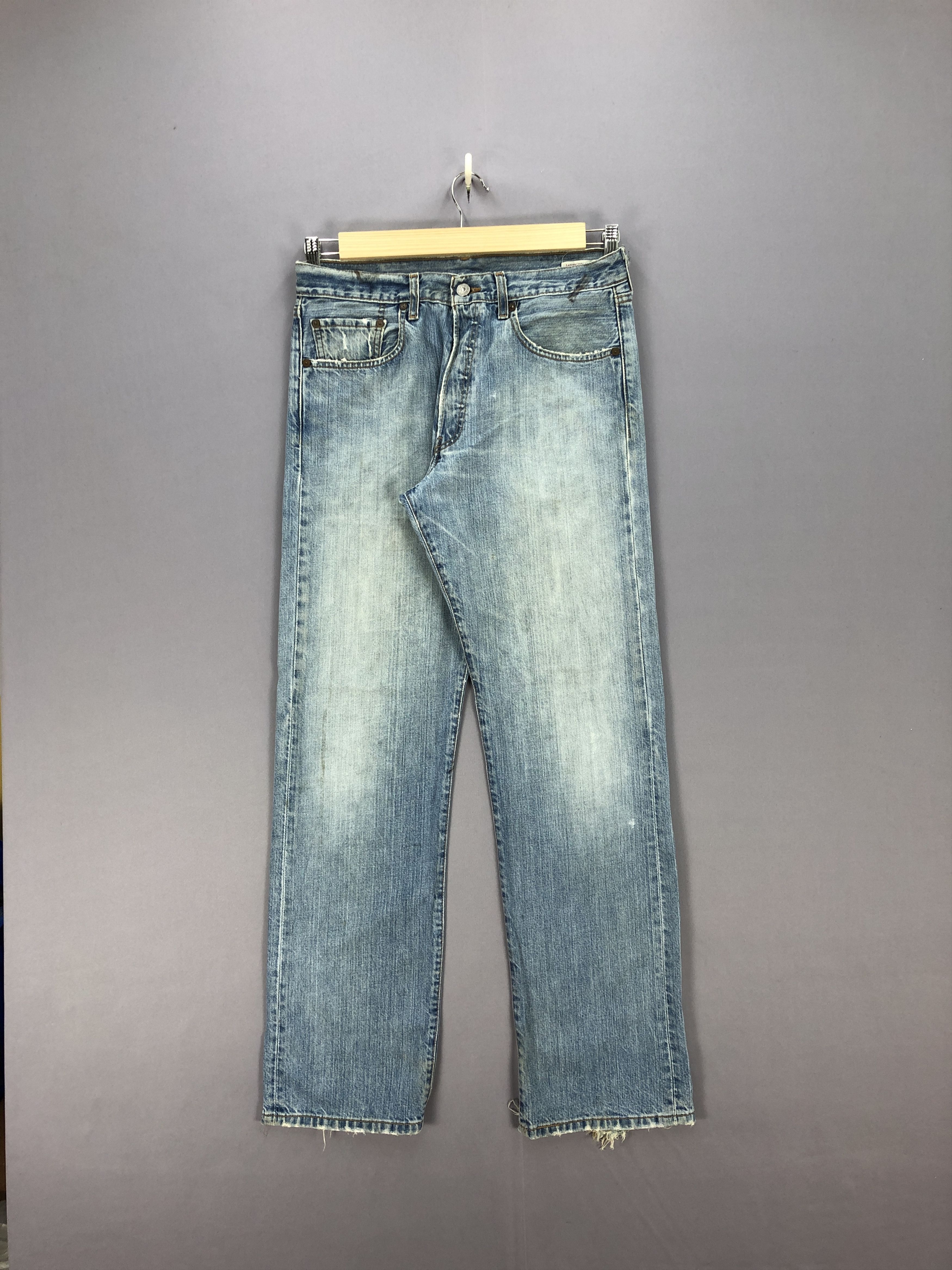 Levi's Y2K LVC Levis 501 Jeans Premium Levi's 501 Blue Wash Denim Size US 32 / EU 48 - 1 Thumbnail