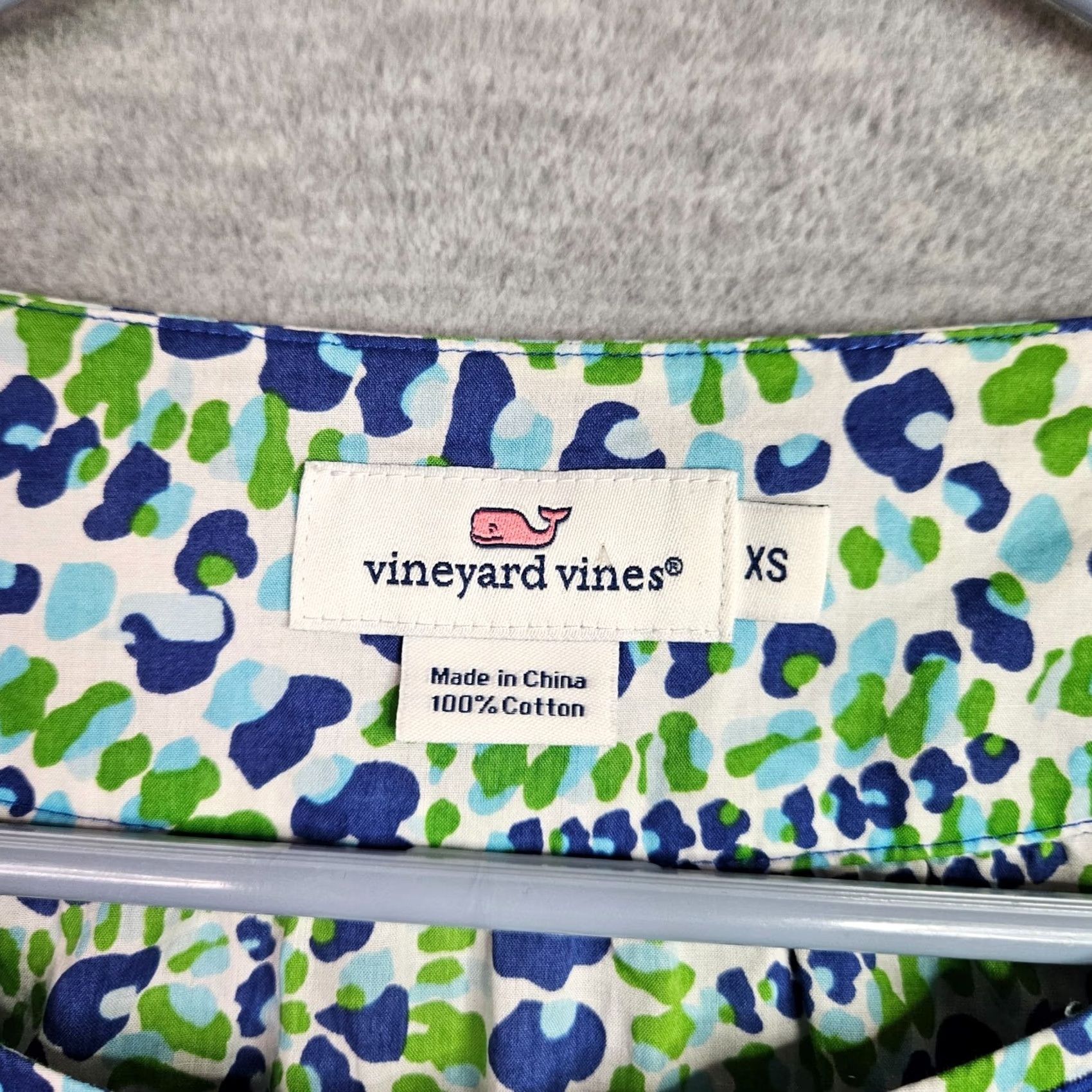 Vineyard Vines Vineyard Vines Blouse Women's Drop Of Wave Printed Ocean Reef XS Multicolor Short Sleeve Regular Size XS Size XS / US 0-2 / IT 36-38 - 3 Thumbnail
