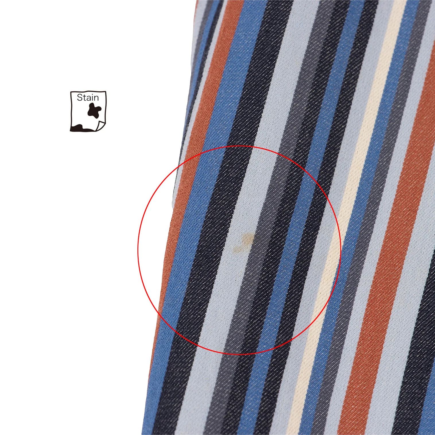 Issey Miyake Cotton Stripe Pants in Blue Multi, Size L Size US 38 / EU 54 - 10 Thumbnail