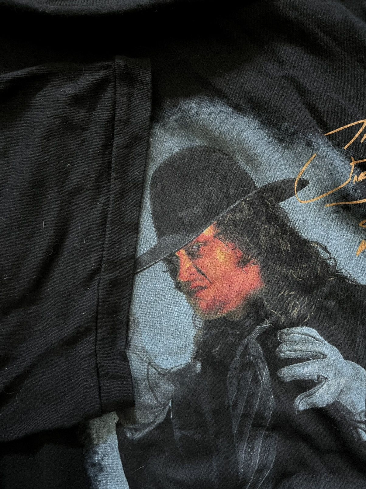 Vintage × WWE Vintage Undertaker Wrestling Shirt 90s Large Single Stitch Size US L / EU 52-54 / 3 - 3 Thumbnail