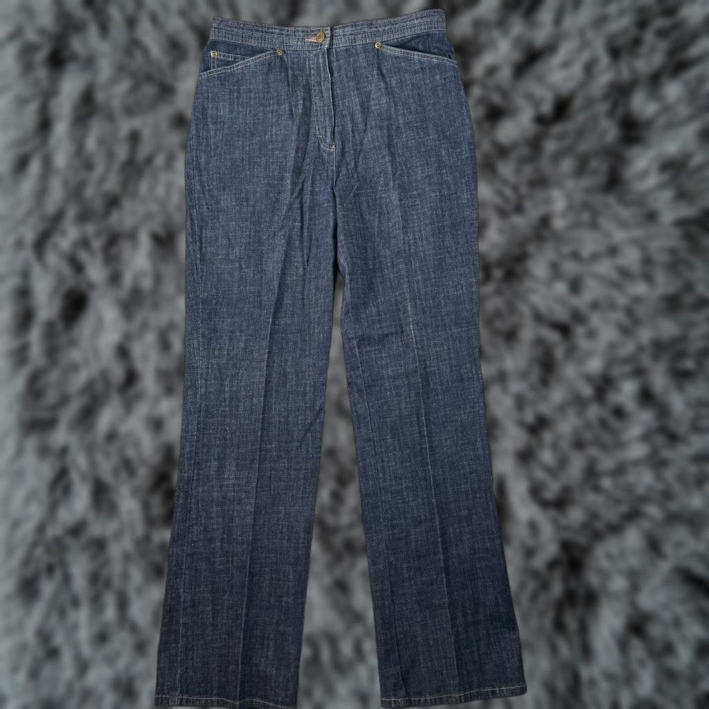 Vintage VINTAGE Napa Valley Jeans 10 High Rise Straight Leg Women’s Blue Denim Cotton Spandex 90s Coastal Grandmaccore Jeans Size 32" / US 10 / IT 46 - 1 Thumbnail