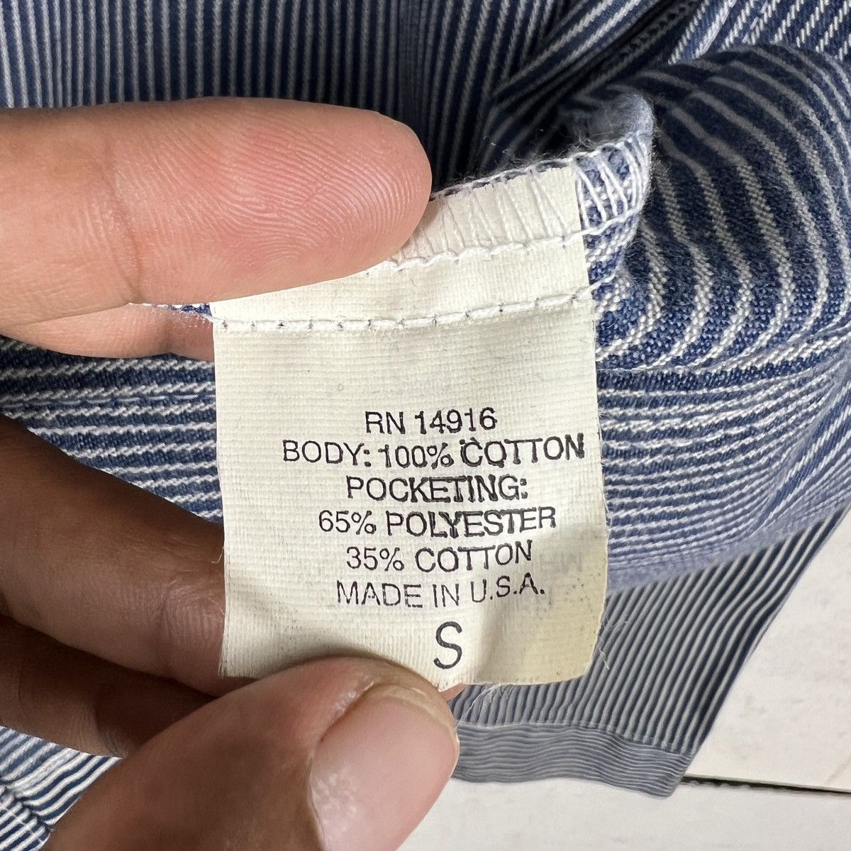 Pointer 🔥 Vintage Pointer Hikory Stripe Chore Jacket Made In Usa Size US S / EU 44-46 / 1 - 14 Thumbnail