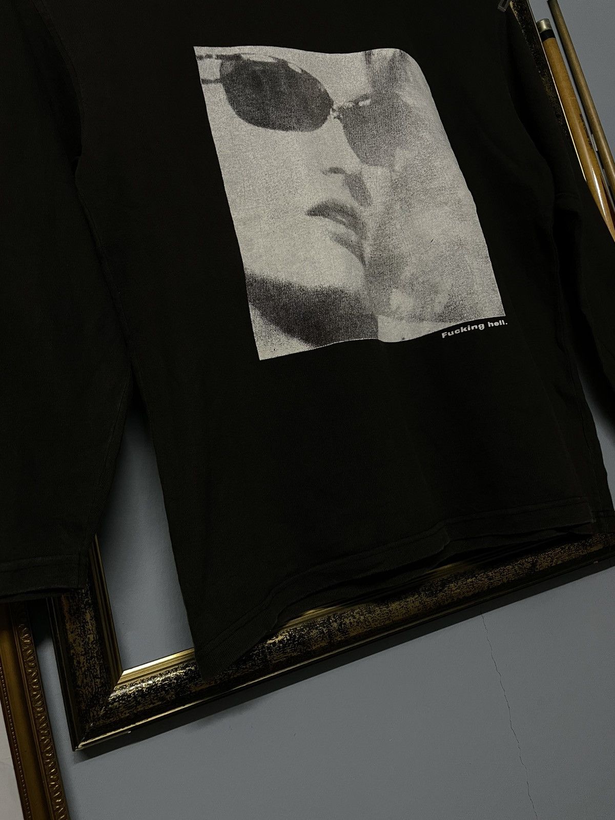 Designer × Japanese Brand × Vintage Vintage 1990s Designer Funky Bass ‘Fucking Hell’ Photo Tee Size US M / EU 48-50 / 2 - 4 Thumbnail