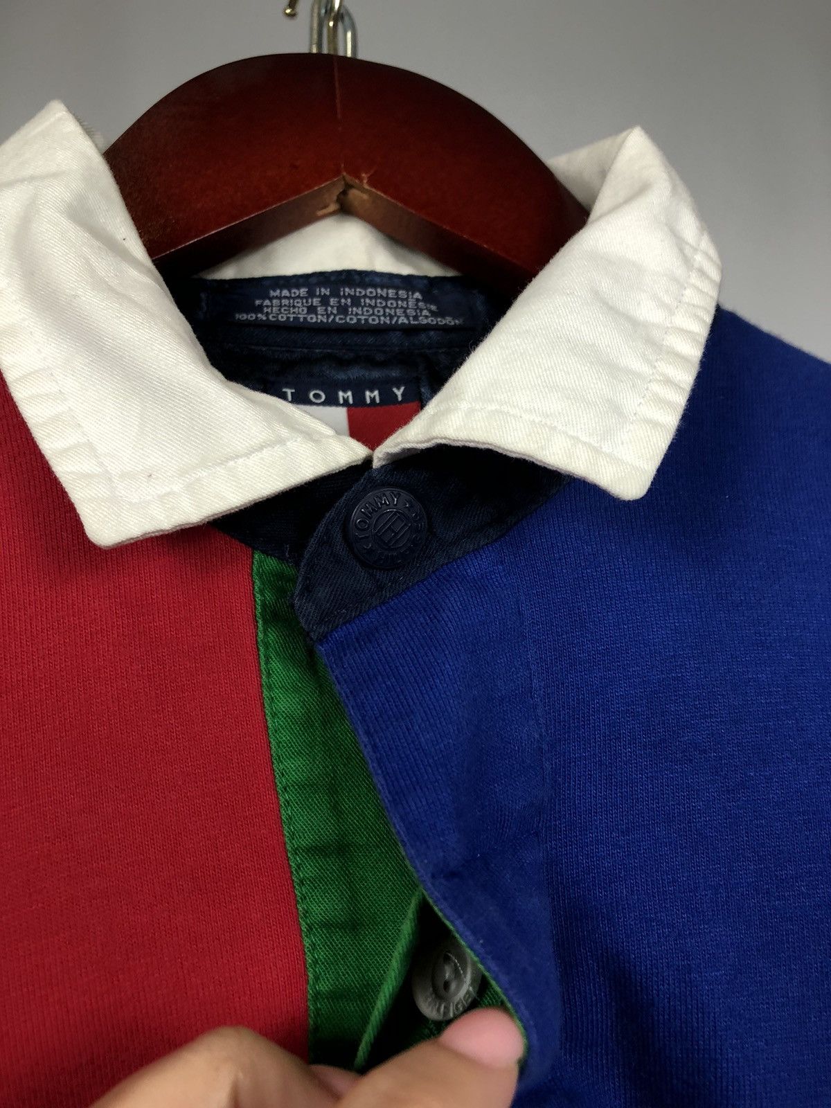 Tommy Hilfiger Tommy Hilfiger vintage polo long sleeve rare size XL Size US XL / EU 56 / 4 - 5 Thumbnail