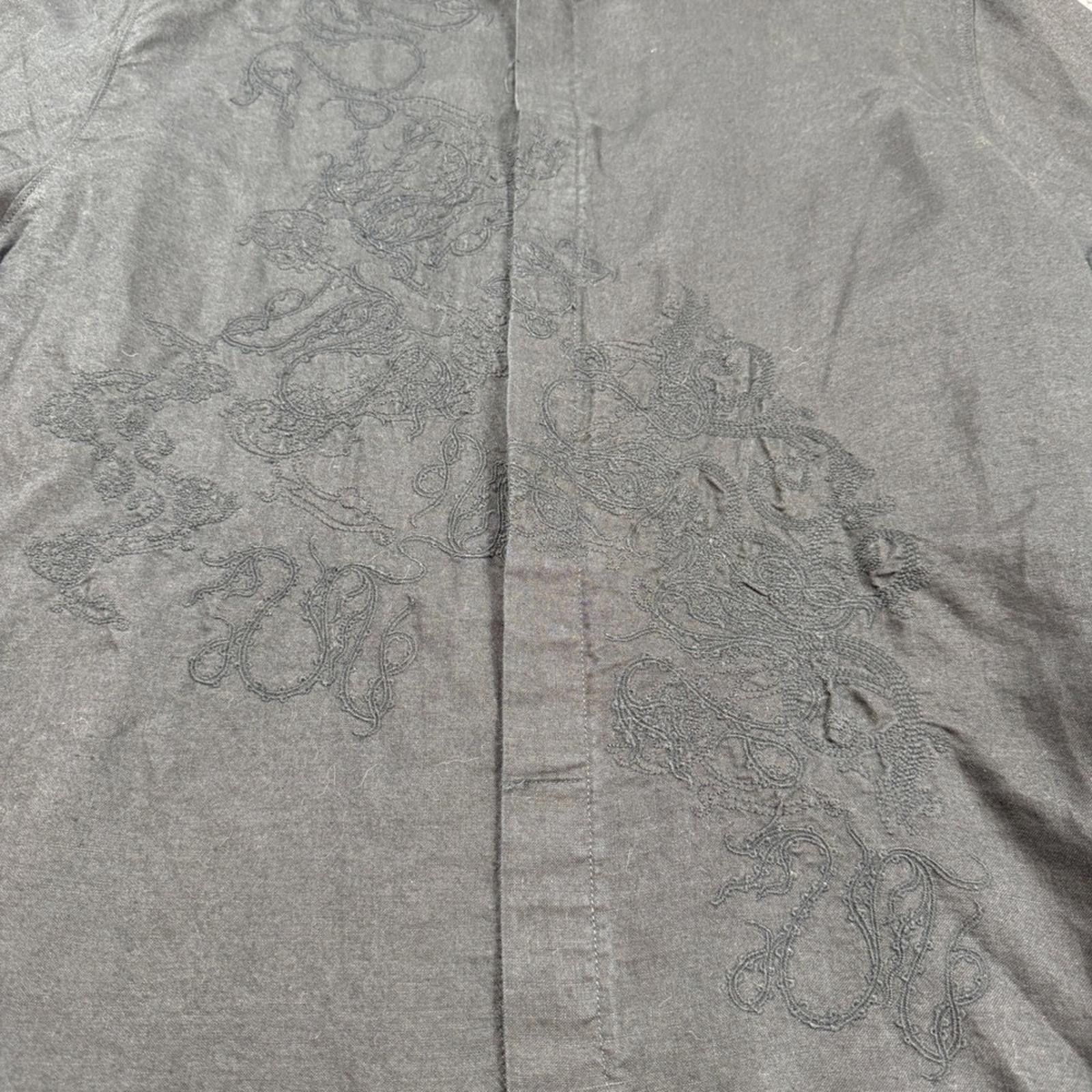 Buffalo David Bitton Buffalo David Bitton Black Linen Blend Button Down Shirt L Size US L / EU 52-54 / 3 - 6 Thumbnail