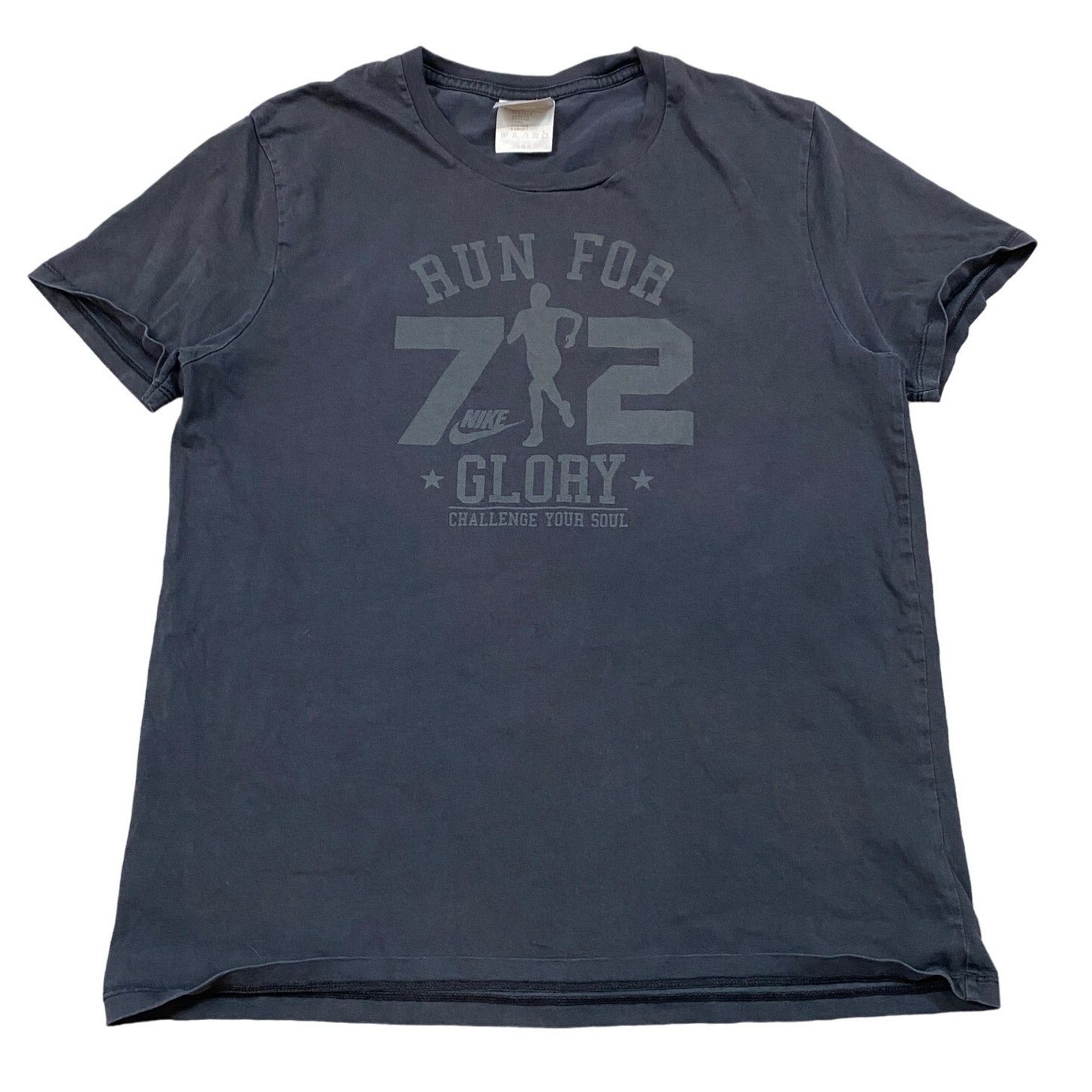 Nike × Vintage Rare VTG Nike Silver Japanese Tag Y2k Run For Glory Shirt XL Size XL / US 12-14 / IT 48-50 - 1 Thumbnail