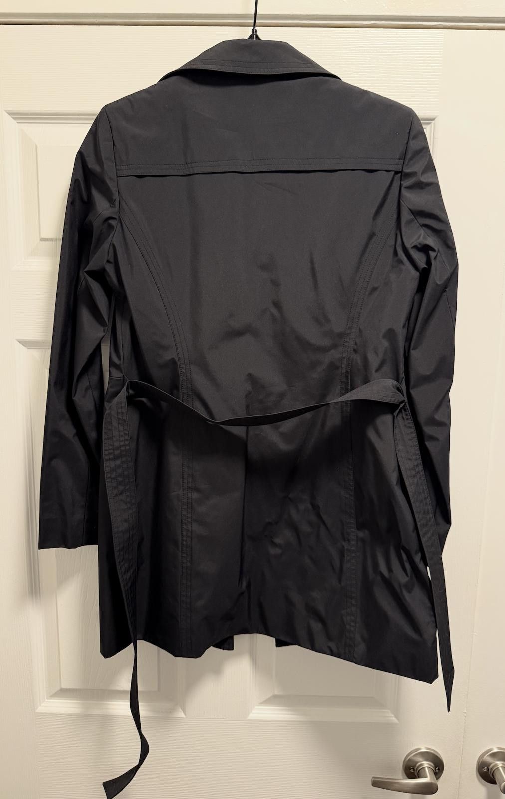 Express Express Black Belted Trench Coat Size 3/4 With Liner Size ONE SIZE - 5 Thumbnail