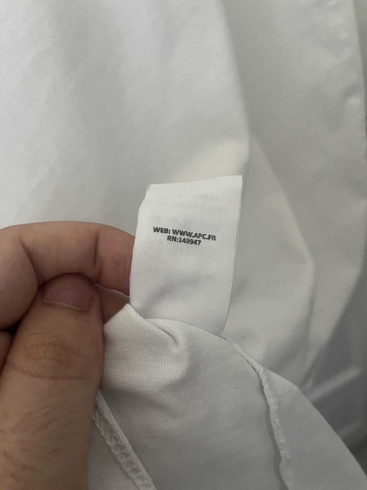 A.P.C. APC Velour Logo Shirt Size US M / EU 48-50 / 2 - 5 Thumbnail