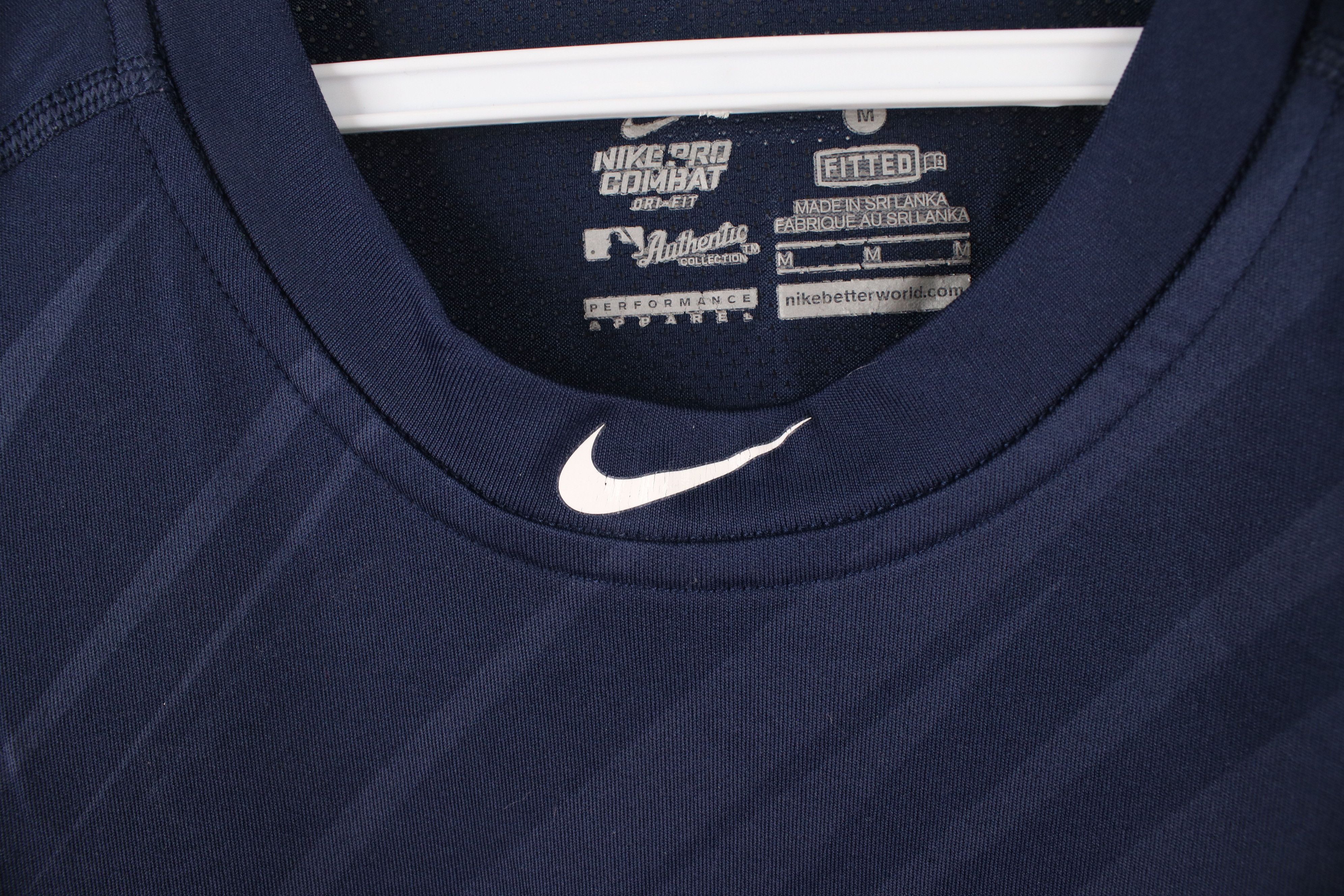 Nike Nike Pro Combat Compression Atlanta Braves Baseball T-Shirt Size US M / EU 48-50 / 2 - 7 Thumbnail