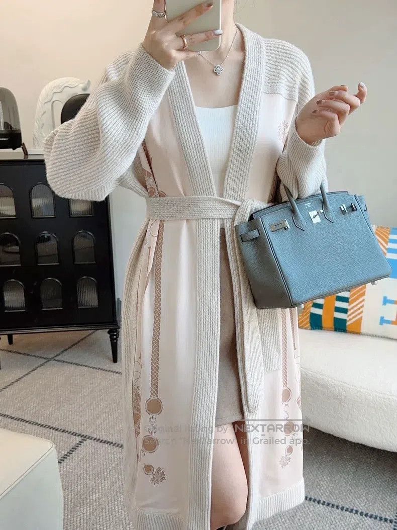 Hermes Hermes Silk Cardigan with Cashmere and Silk Blend Size XS / US 0-2 / IT 36-38 - 5 Thumbnail