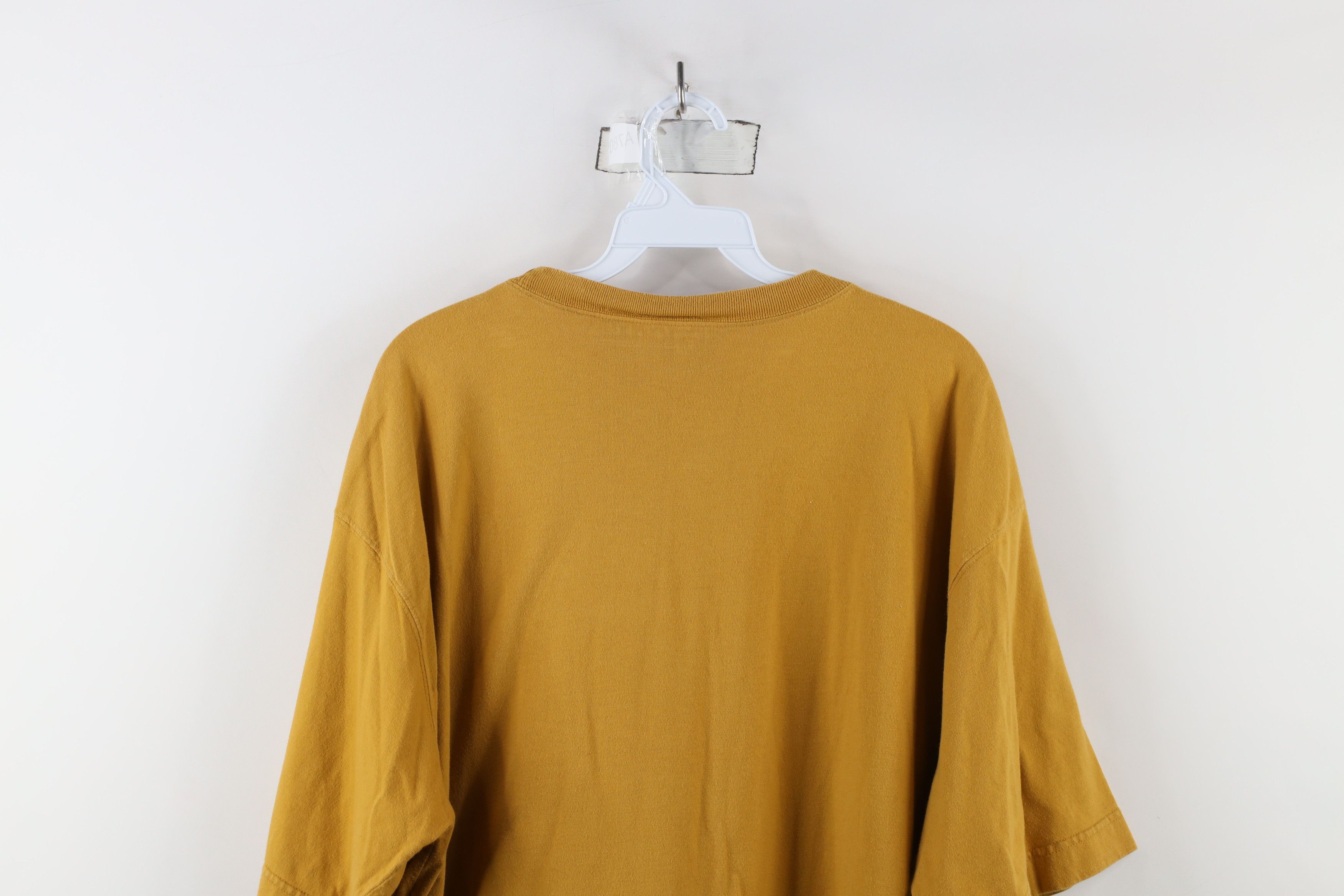 Vintage Vintage 90s Streetwear Fit Pocket T-Shirt Yellow Cotton Size US XL / EU 56 / 4 - 13 Thumbnail