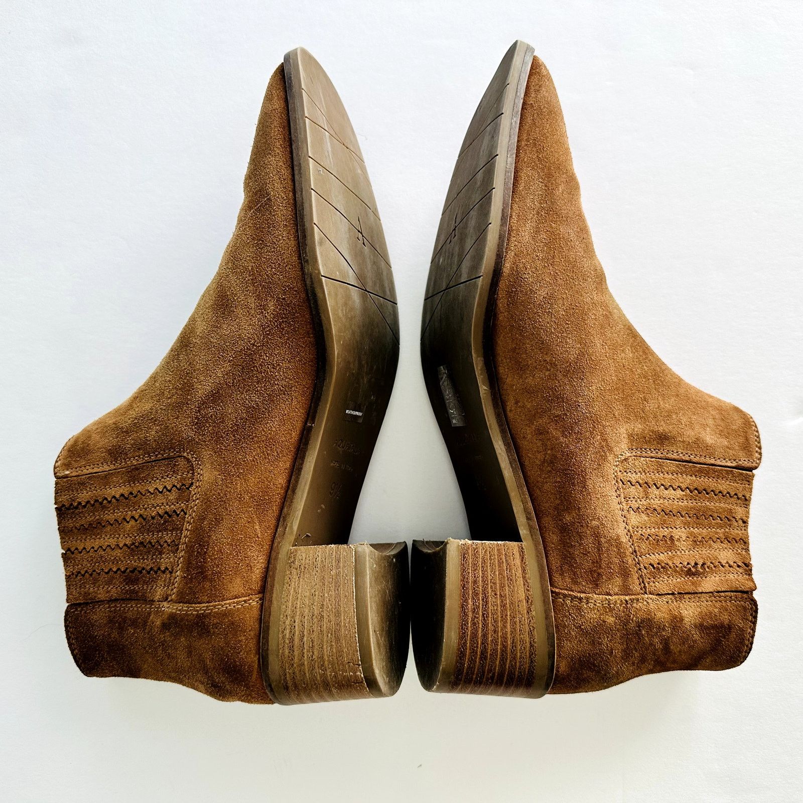 Aquatalia AQUATALIA Rosalin Suede Ankle Boot Size 9.5 Whiskey Tan Size US 9.5 / IT 39.5 - 5 Thumbnail