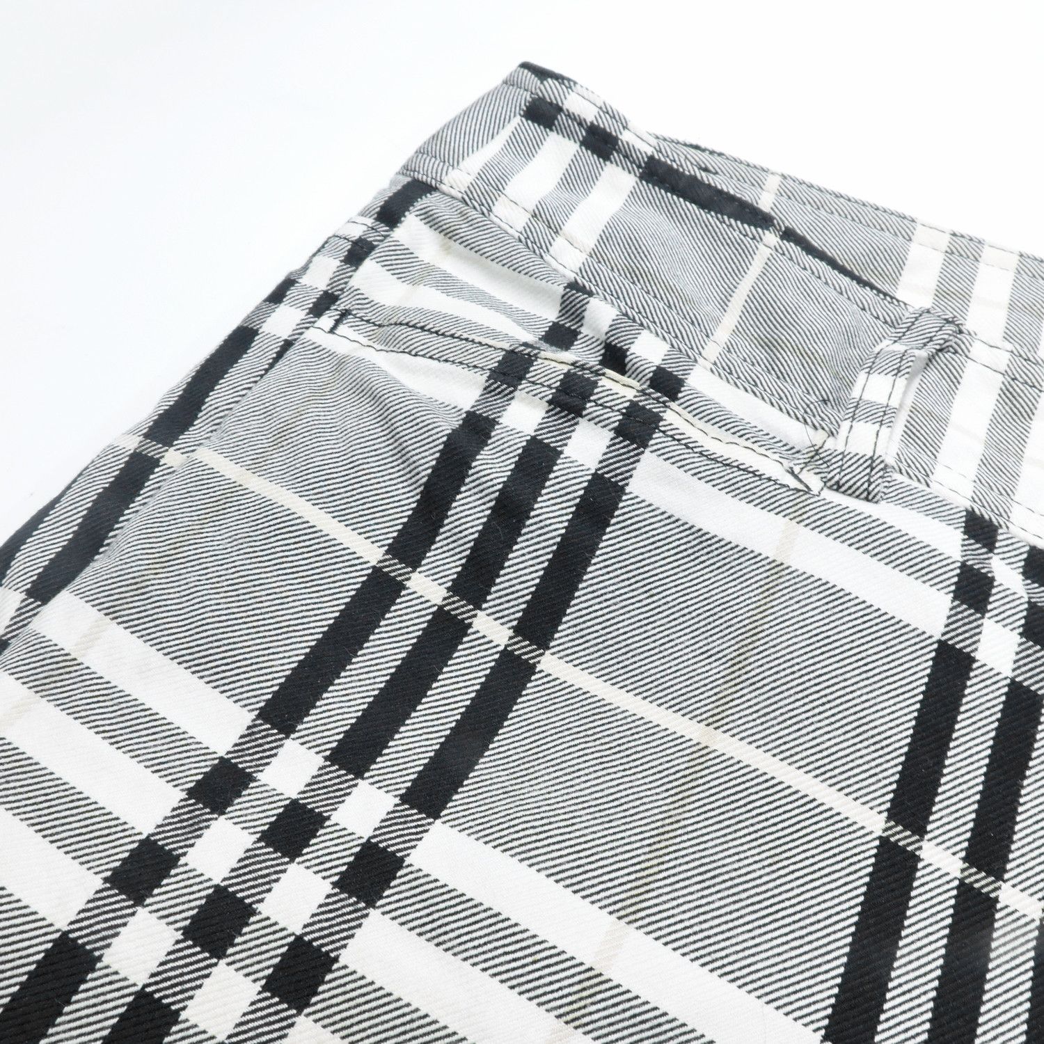 Burberry BURBERRY BLUE LABEL NOVA CHECK GREY BLACK LONG PANTS Size 25" / US 0 / IT 36 - 12 Thumbnail
