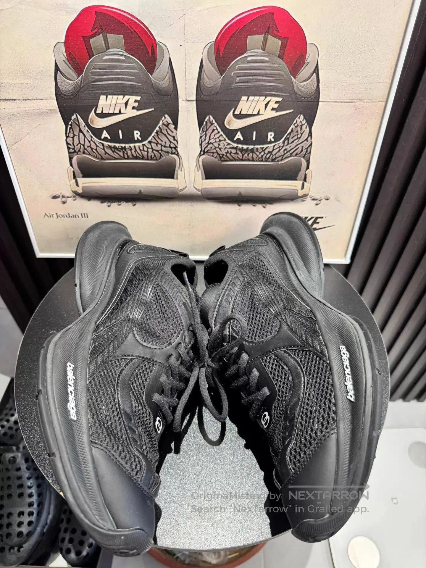 Balenciaga Black Low-Top Sneakers Size 9. Size US 9 / EU 42 - 3 Thumbnail