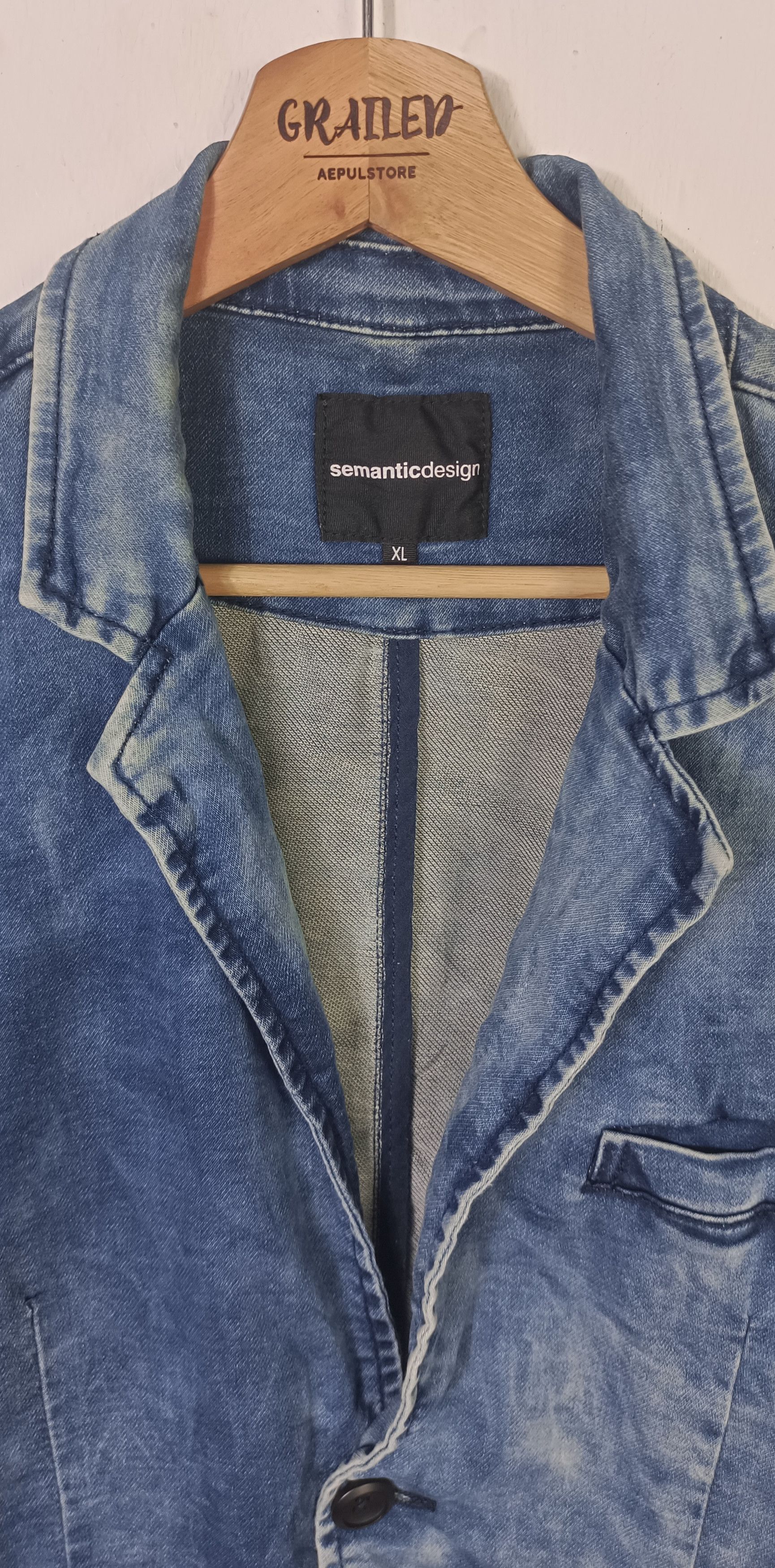 semanticdesign Semantic Design 3/4 Sleeve Denim Jacket Size US L / EU 52-54 / 3 - 5 Thumbnail