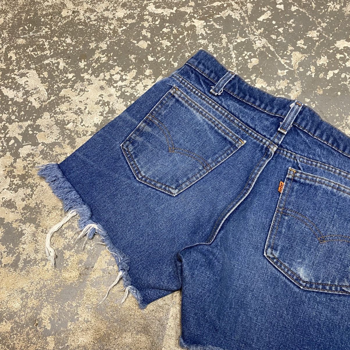 Levi's × Vintage Vintage Levi’s Blue Cut Off Denim Shorts Jorts Y2K 90s Size US 32 / EU 48 - 10 Thumbnail
