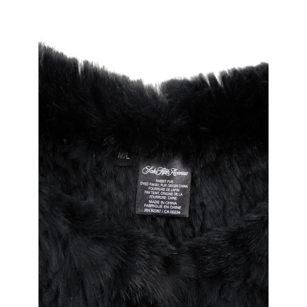 Saks Fifth Avenue Saks Fifth Avenue Authentic Rabbit Fur Vest One Size Size ONE SIZE - 4 Thumbnail