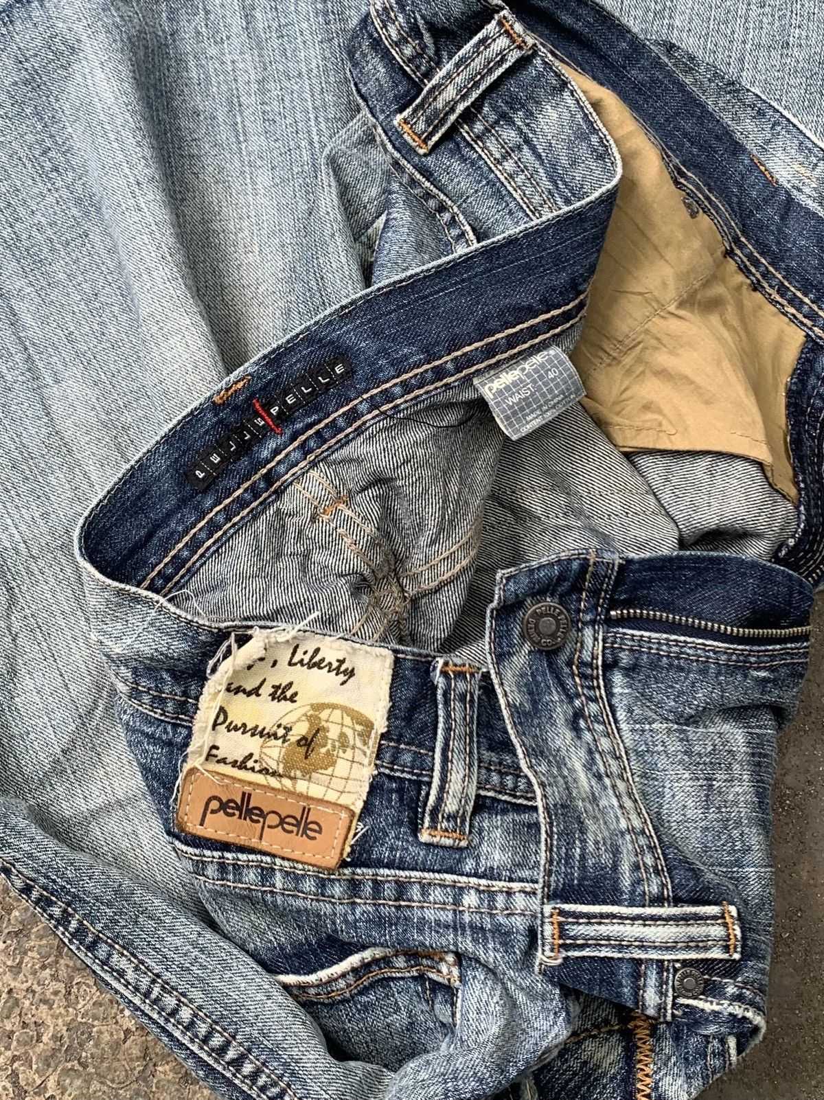 Pelle Pelle × Vintage Vintage pellepelle jeans shorts Size US 42 / EU 58 - 9 Thumbnail