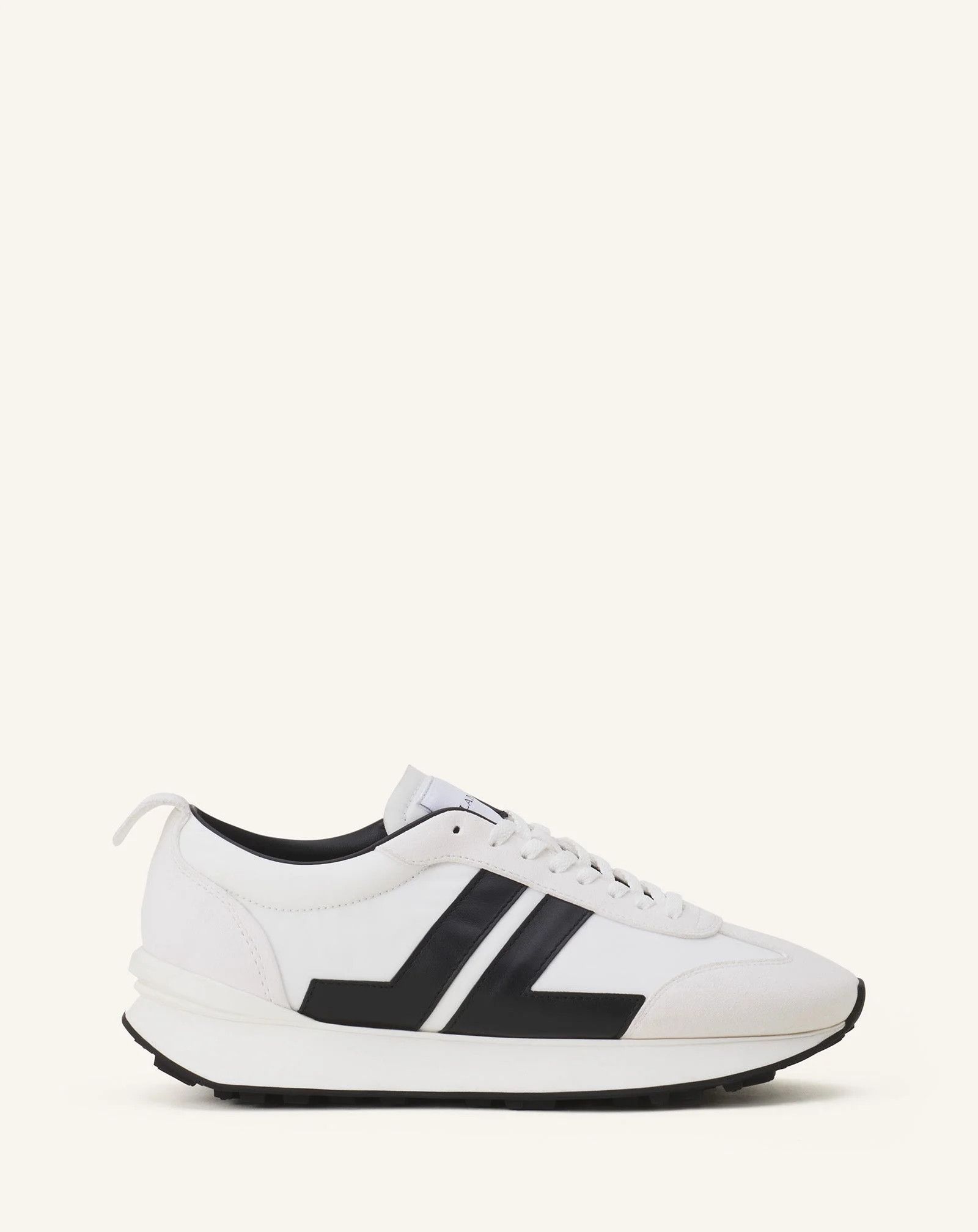 Lanvin os11x0526 Bumpr Nylon and Suede Sneakers in White/Black Size US 11 / IT 41 - 1 Thumbnail