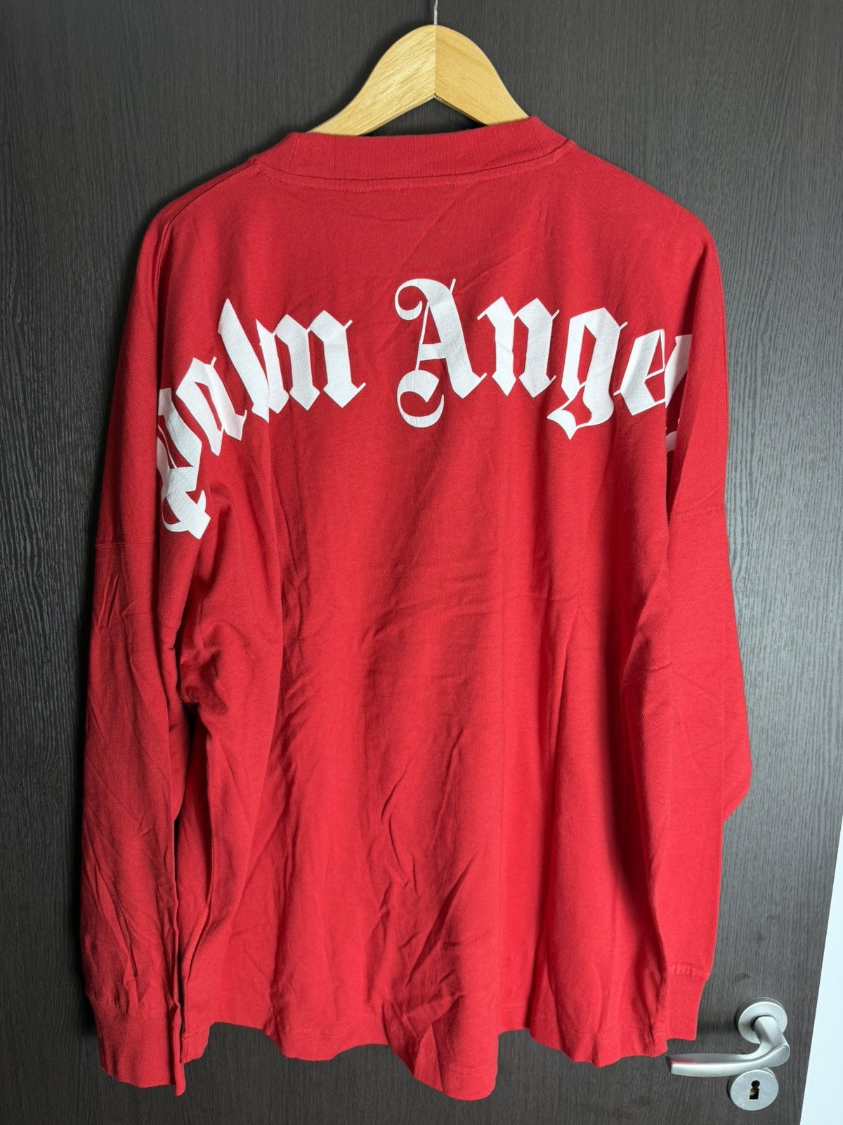 Palm Angels Palm Angels Red Logo Longsleeve T-shirt *NEW* Size US XL / EU 56 / 4 - 1 Thumbnail