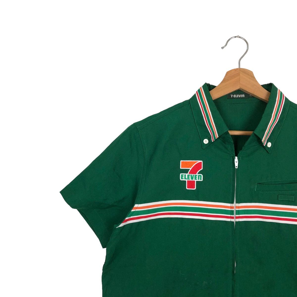 Japanese Brand 🔥RARE VINTAGE WORK JACKET 7 - ELEVEN BIG LOGO Size US M / EU 48-50 / 2 - 6 Thumbnail