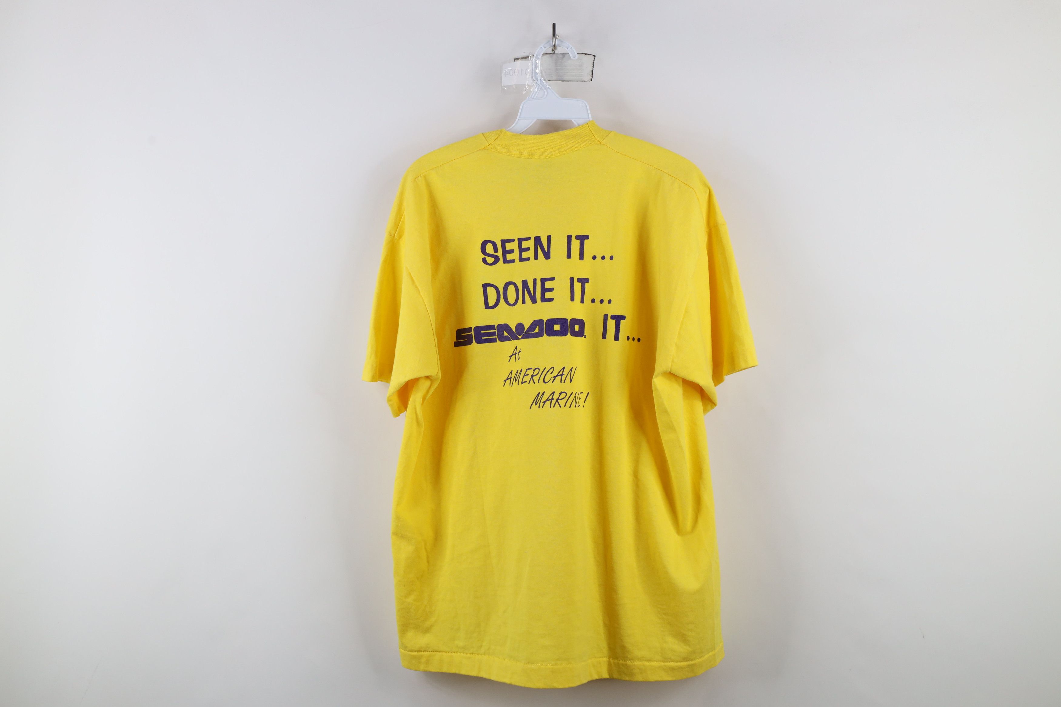 Vintage Vintage 80s 90s Sea Doo American Marine Dolphin T-Shirt USA Size US XL / EU 56 / 4 - 9 Thumbnail
