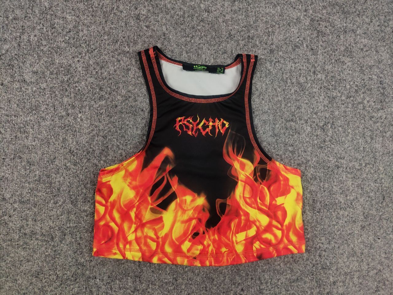 Jaded London Jaded London Design flame Racer Art tank top cropped Size M / US 6-8 / IT 42-44 - 4 Thumbnail