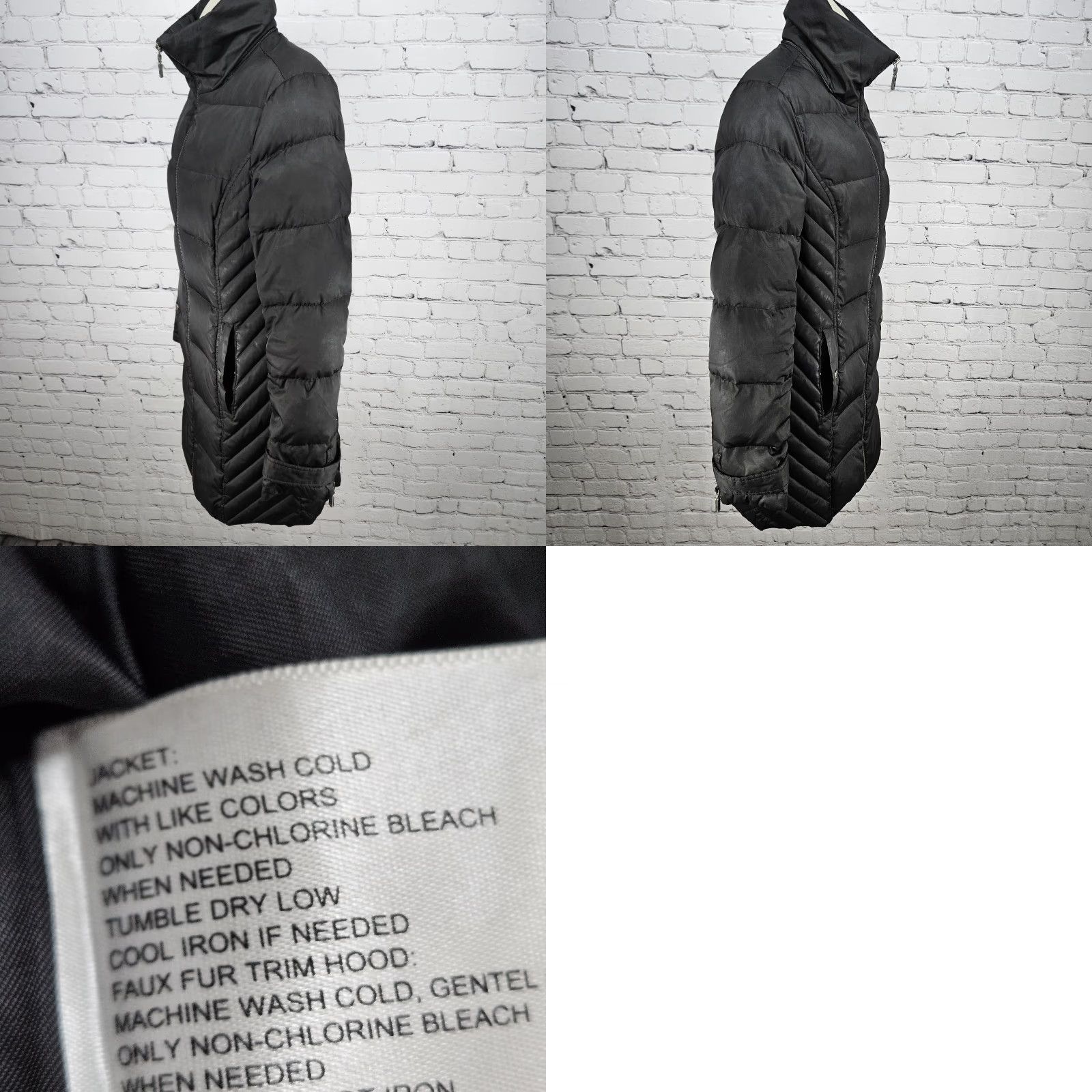 Kenneth Cole Kenneth Cole Black Down Feathers Insulated Full Zip Puffer Jacket Coat Parka Women Small S Size S / US 4 / IT 40 - 9 Thumbnail
