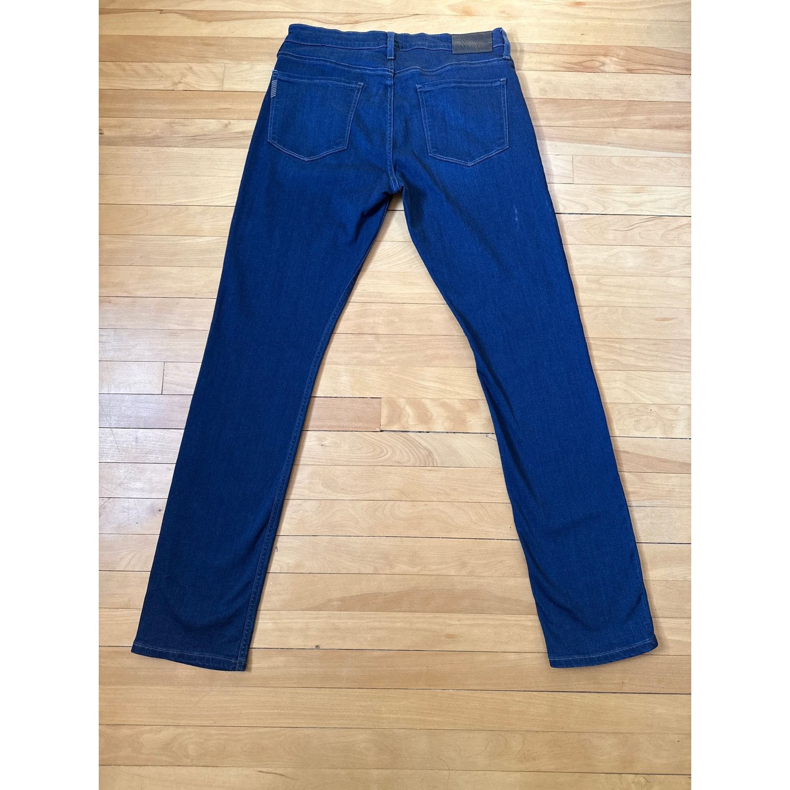 Paige PAIGE Federal Slim Straight Jeans 33 Eliot Dark Wash EUC Size US 33 - 6 Thumbnail