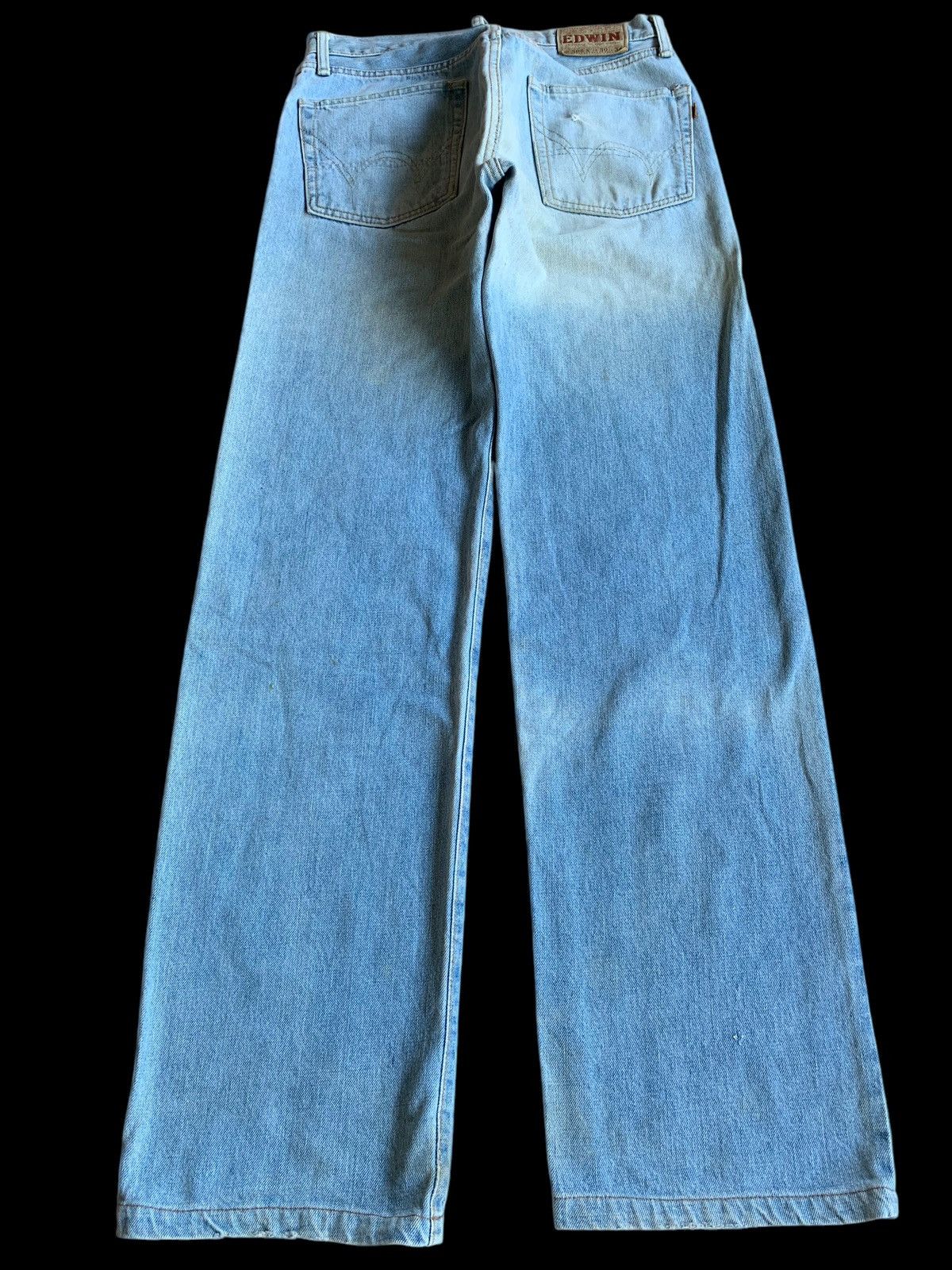 Edwin × If Six Was Nine × Jean VINTAGE EDWIN 505X SELVEDGE FADED DISTRESSED DENIM Size US 30 / EU 46 - 3 Thumbnail