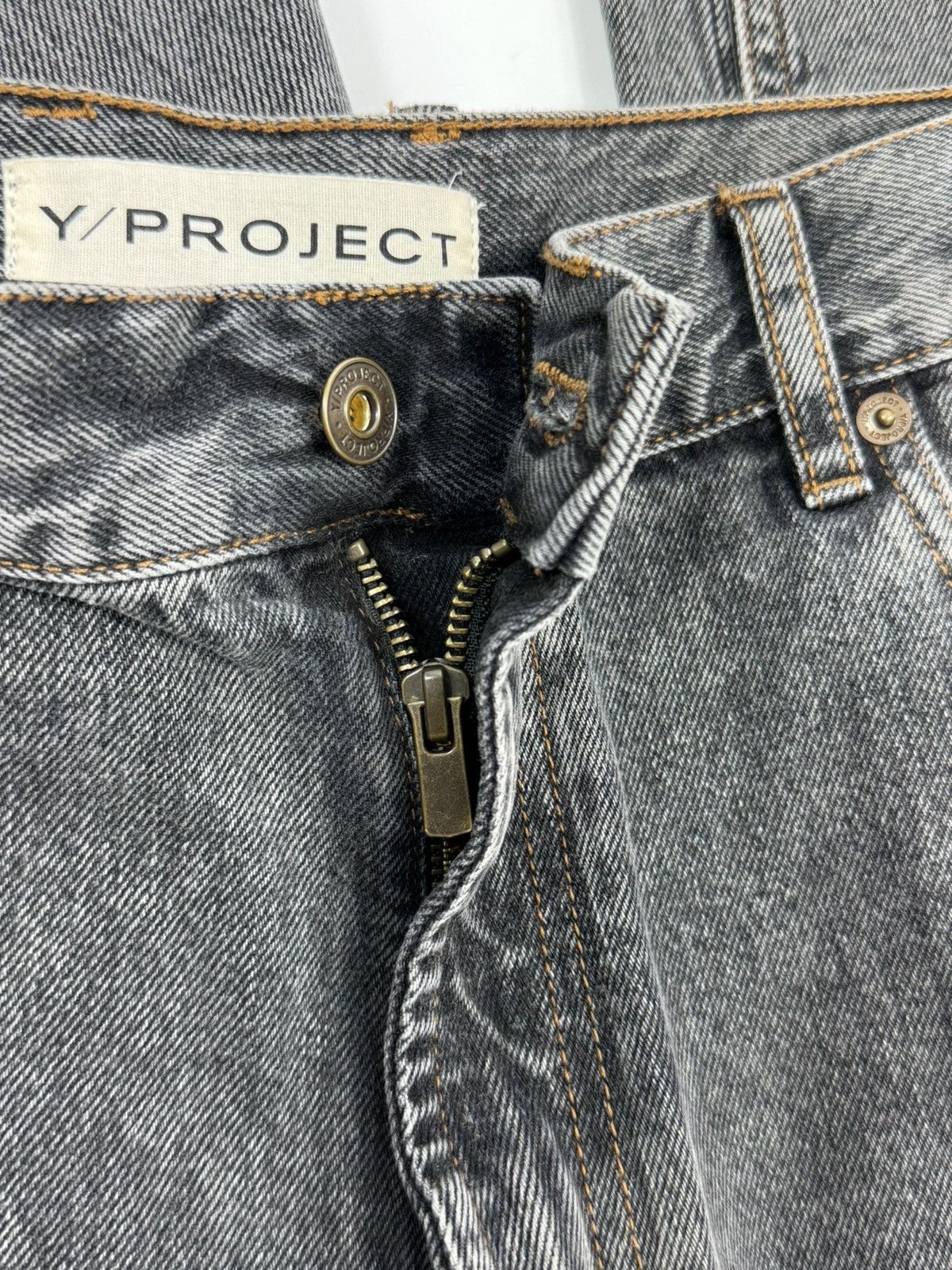 Y/Project BUTTON DETAIL DENIM JEANS Size US 34 / EU 50 - 6 Thumbnail