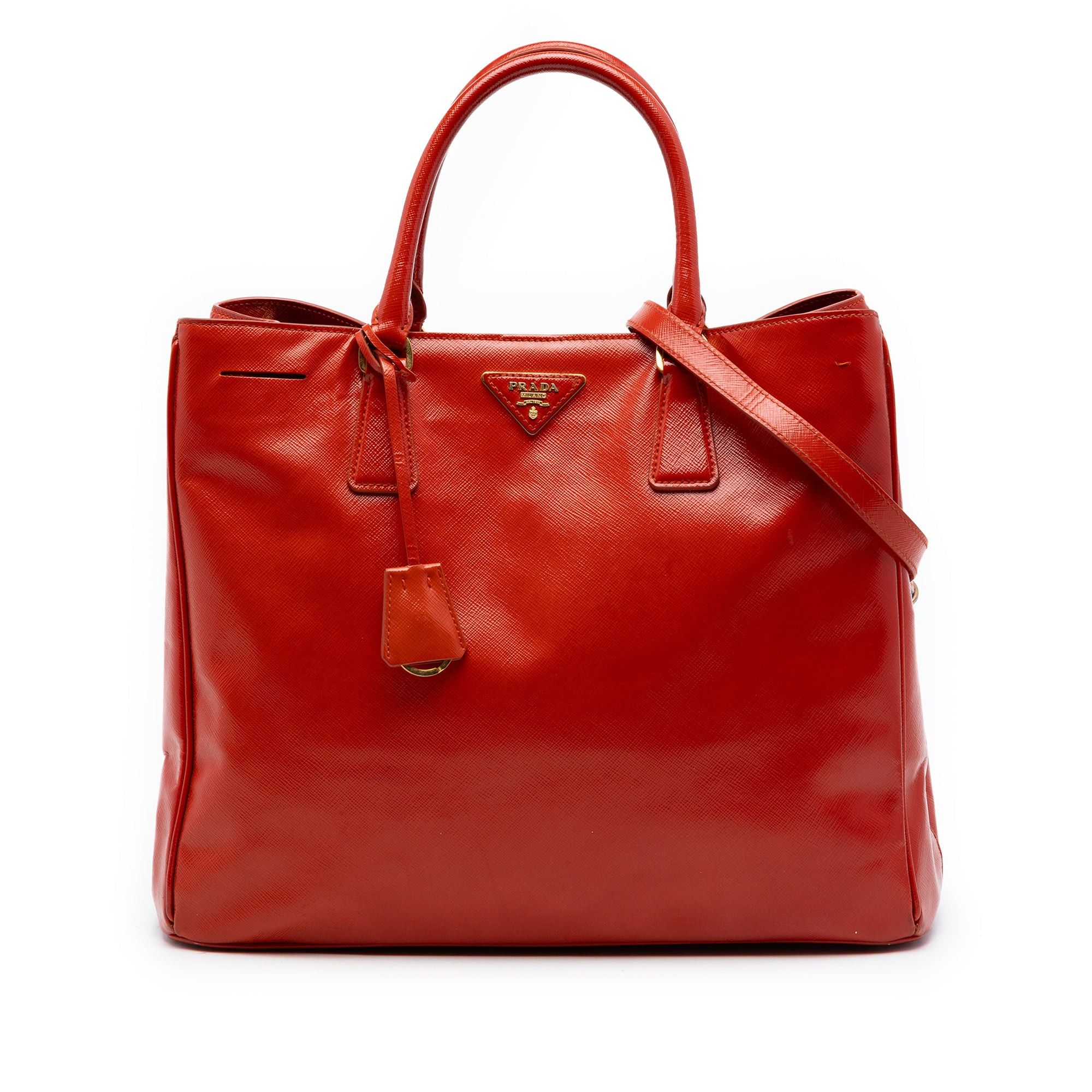 Prada Large Saffiano Vernice Galleria Satchel Size ONE SIZE - 1 Thumbnail