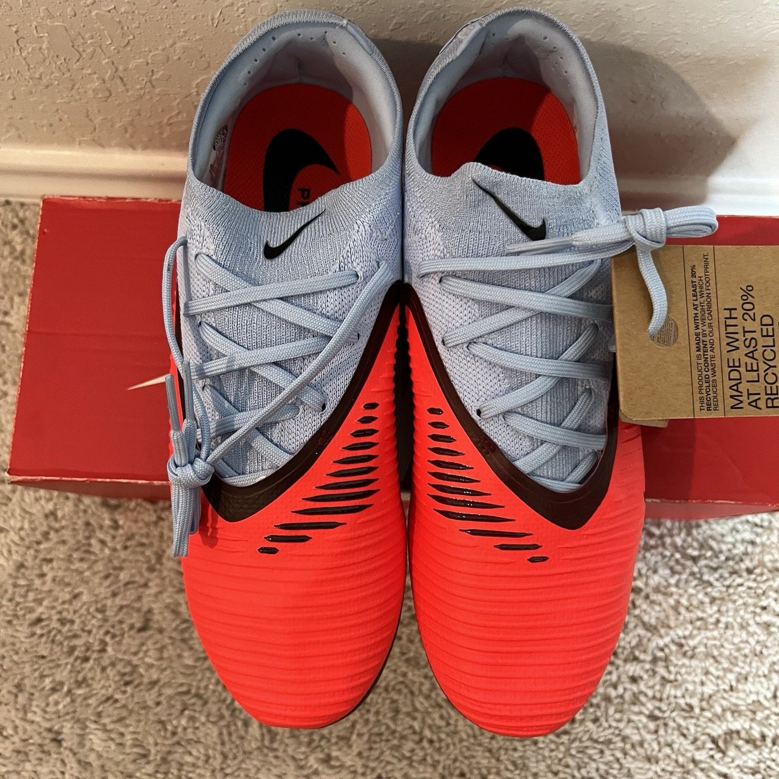 Nike Nike Phantom 6 Low Pro FG Blue Crimson Red Size 7.5 Cleats Size US 7.5 / EU 40-41 - 4 Thumbnail