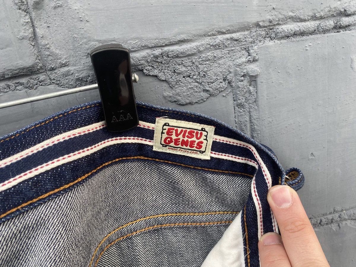 Evisu Evisu Genes Daicock Buddie Selvedge Blue Denim Pants 34 size Size US 34 / EU 50 - 7 Thumbnail