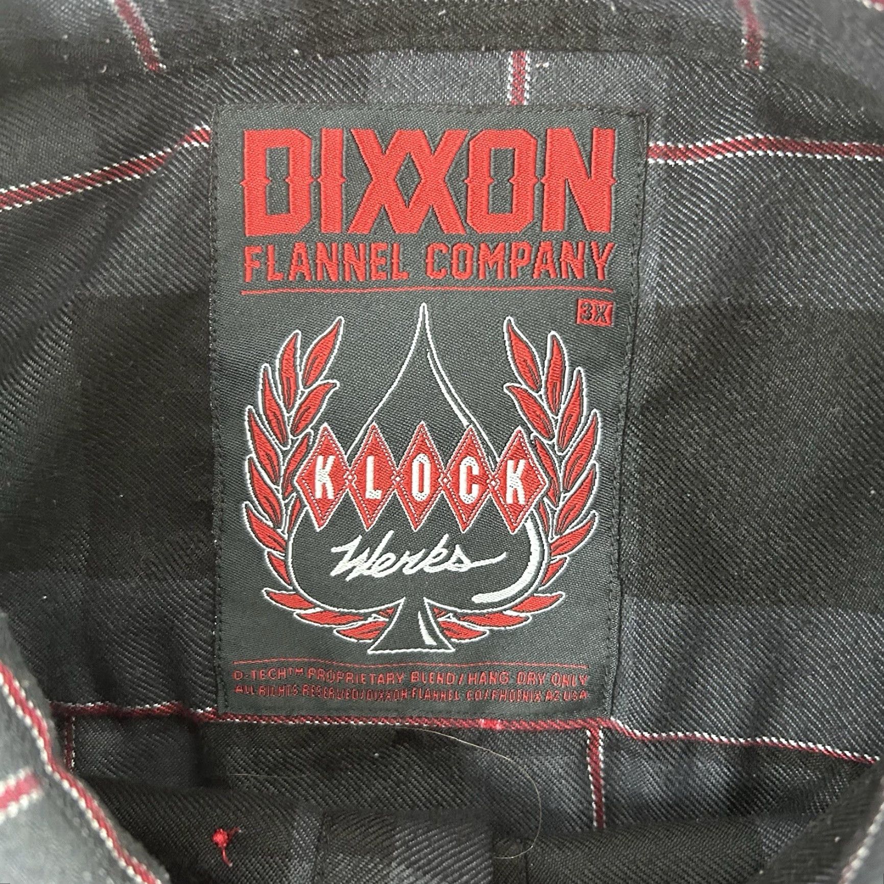 Vintage Dixxon Flannel Shirt The Klock Werks Mens 3X Gray Plaid Button Down Shirt Size US XXL / EU 58 / 5 - 4 Thumbnail