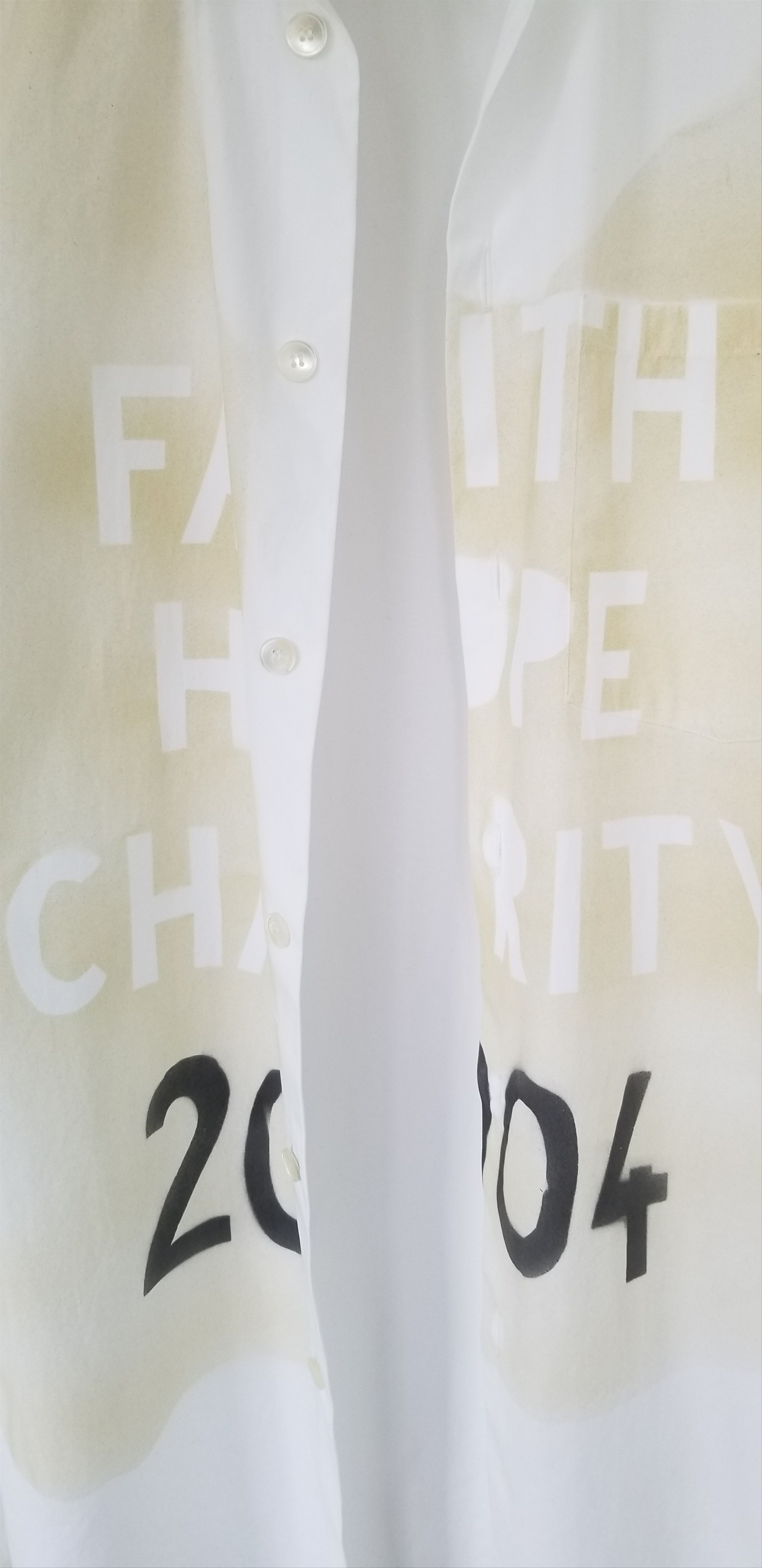 Helmut Lang Helmut Lang Archival Faith Hope Charity 2004 Dress Shirt Size 36R - 21 Thumbnail