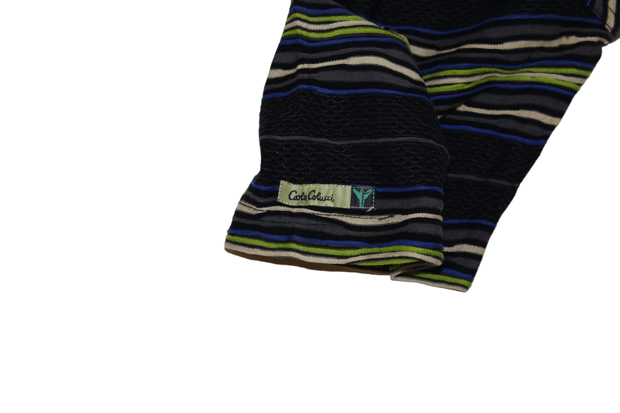 Carlo Colucci VTG Carlo Colucci Cotton Blend Chunky Woven Baggy Polo Shirt Size US L / EU 52-54 / 3 - 8 Thumbnail