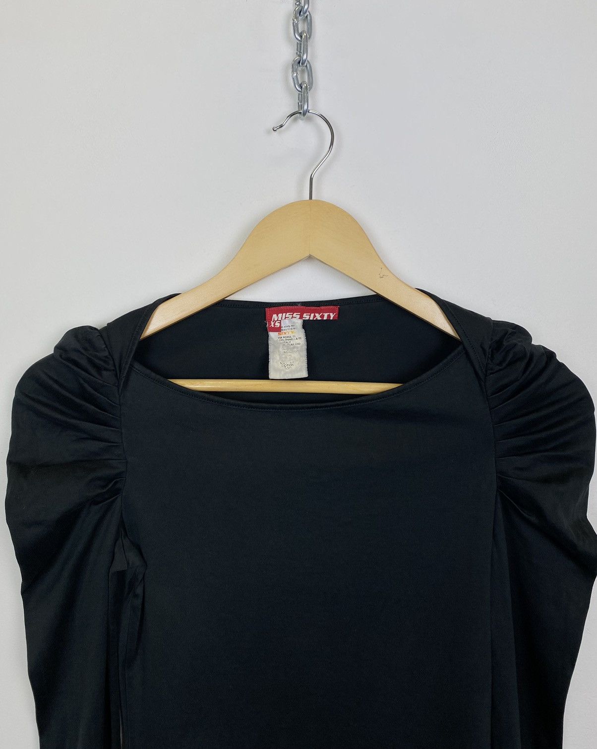 Japanese Brand Vintage Y2K Miss Sixty Ladies Long Sleeve Blouse Top Grey Size XS / US 0-2 / IT 36-38 - 2 Thumbnail