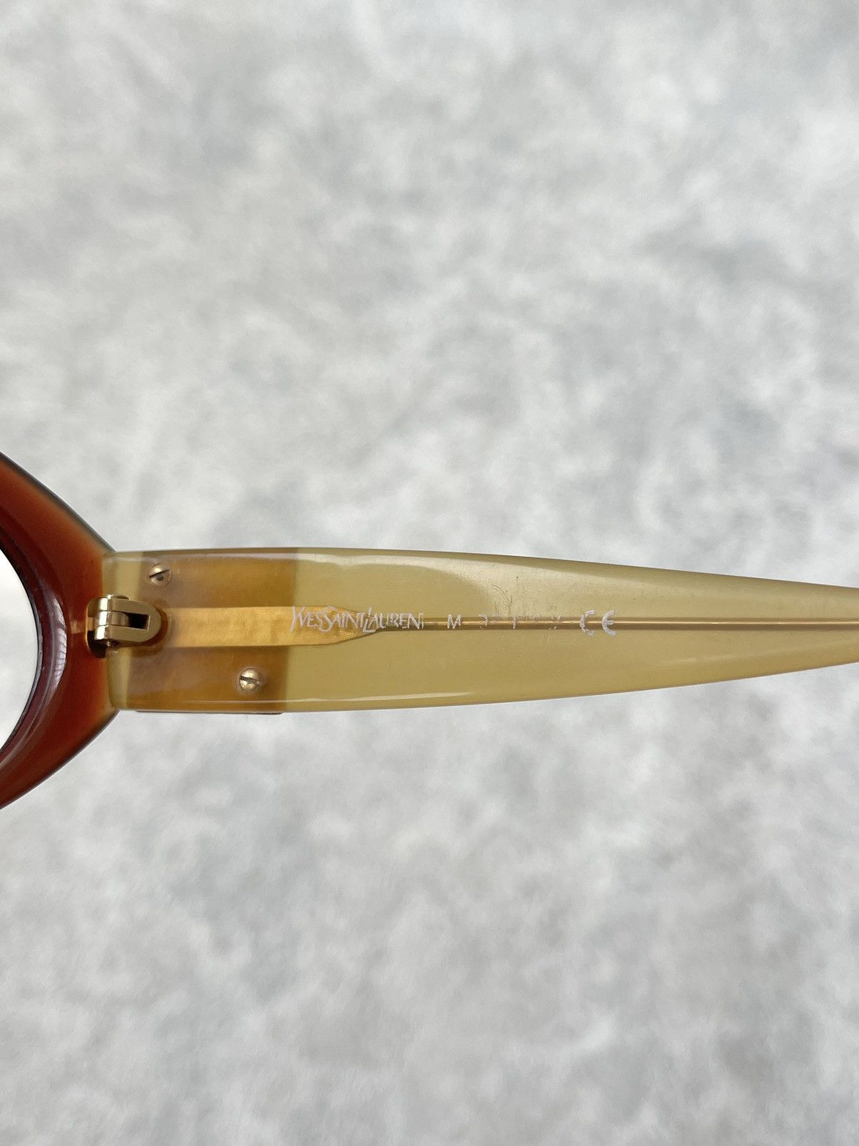 Yves Saint Laurent Vintage Yves Saint Laurent YSL Logo Oval Cat-Eye Glasses Size ONE SIZE - 10 Thumbnail