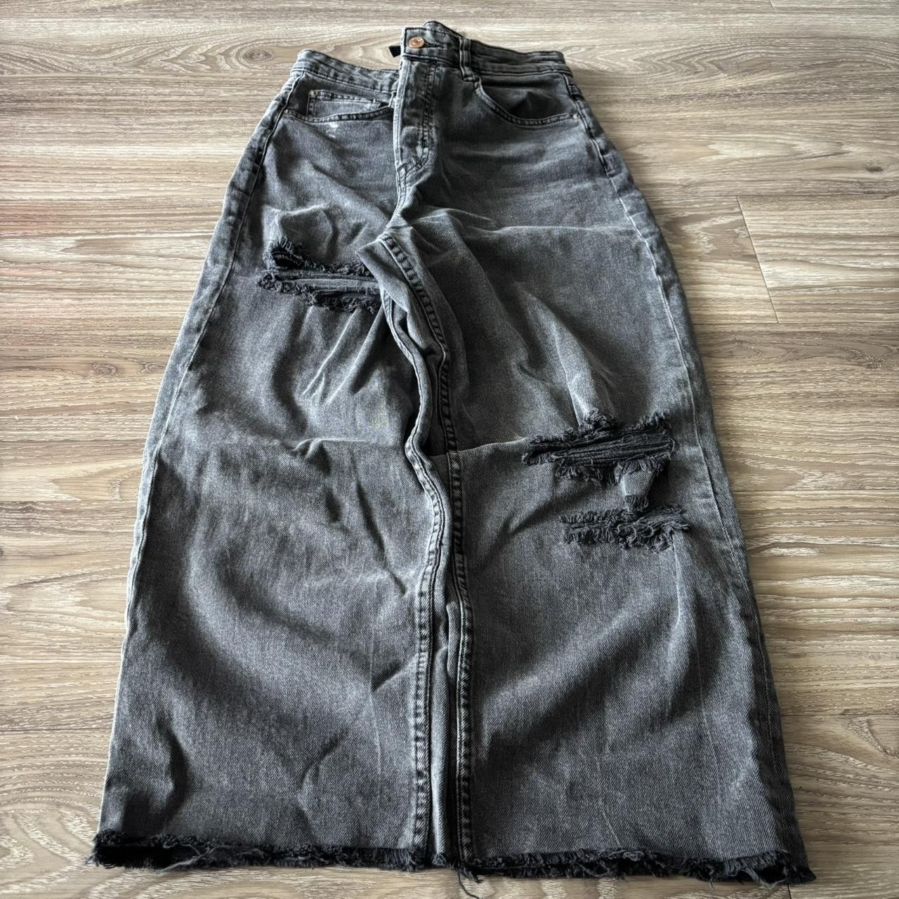 Vintage Crazy Vintage Y2K/2000s Grunge Black Distressed Denim Jeans! 28x23 Size US 28 / EU 44 - 3 Thumbnail