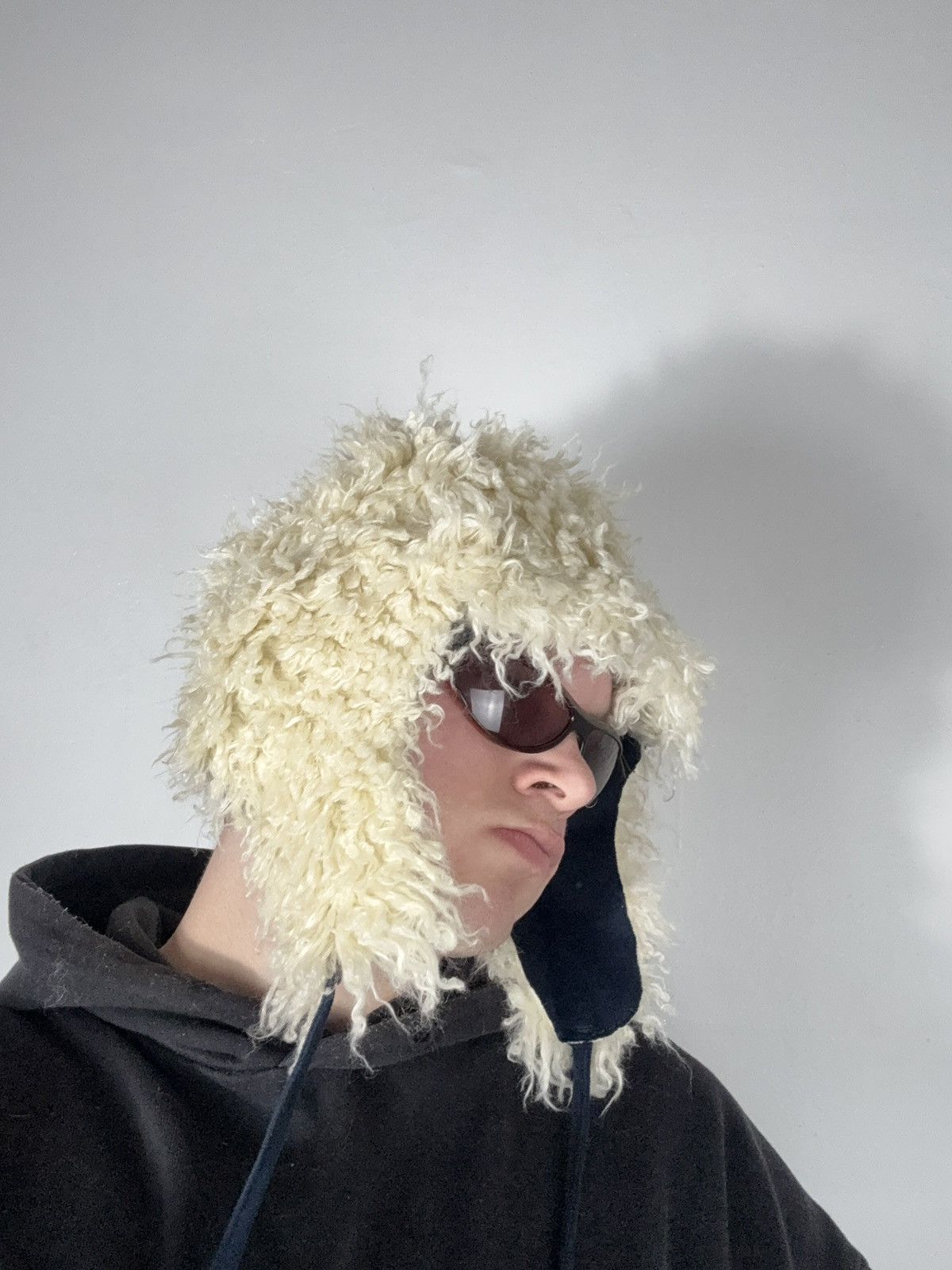 Le Grande Bleu (L.G.B.) Vintage Y2K Fuzzy Fur Ushanka Hat if six was nine LGB Style Size ONE SIZE - 13 Thumbnail