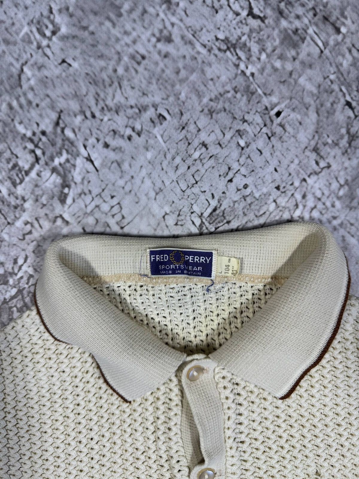 Fred Perry Vintage knitted Polo Fred Perry 90’s Size S-M Size US M / EU 48-50 / 2 - 3 Thumbnail