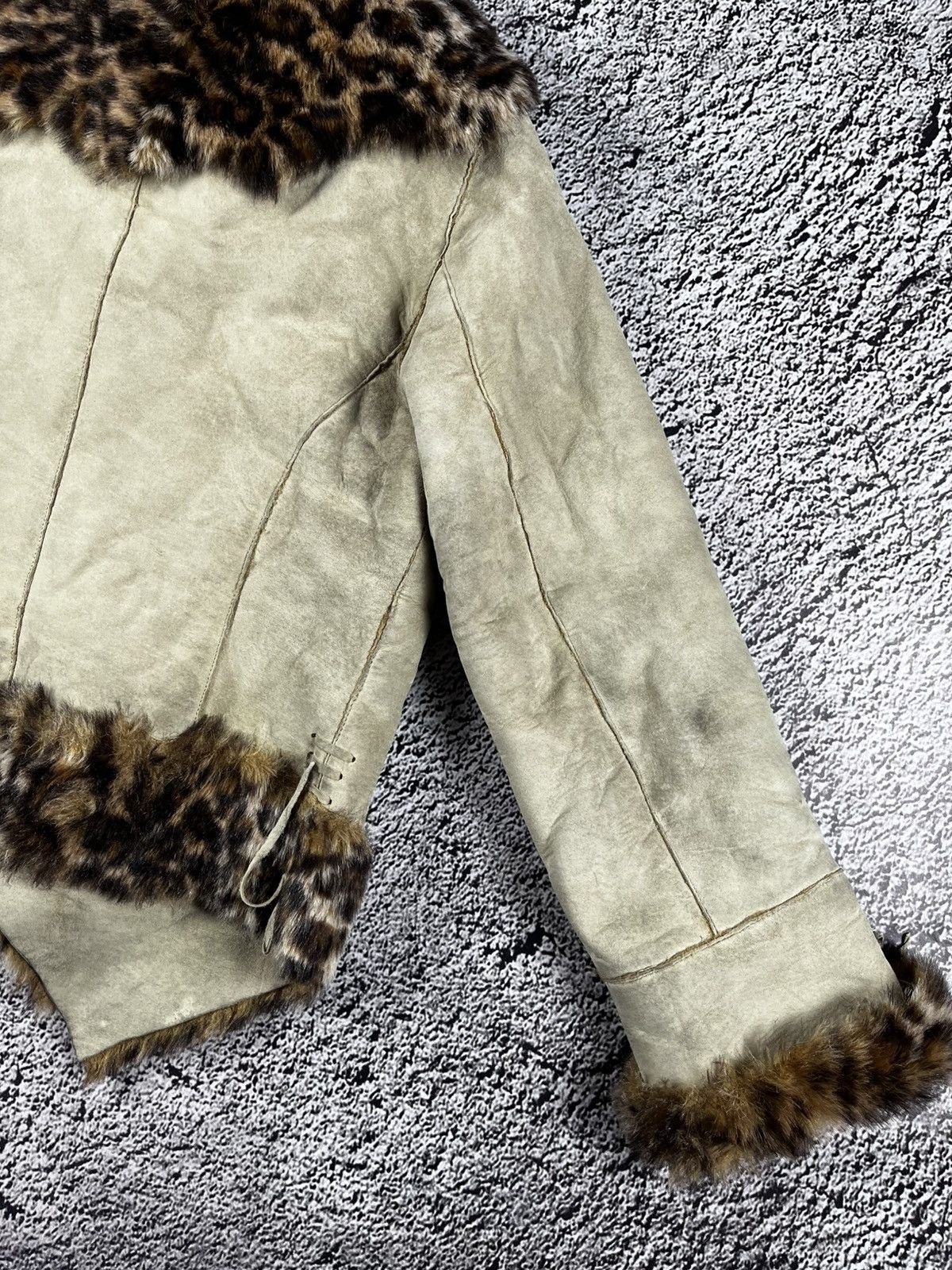 Leather Vintage real leather shearling sheepskins coat jacket Size XS / US 0-2 / IT 36-38 - 9 Thumbnail