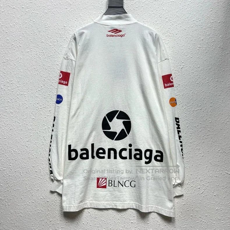 Balenciaga Balenciaga Racing Logo Print Sweatshirt. Size US L / EU 52-54 / 3 - 2 Thumbnail