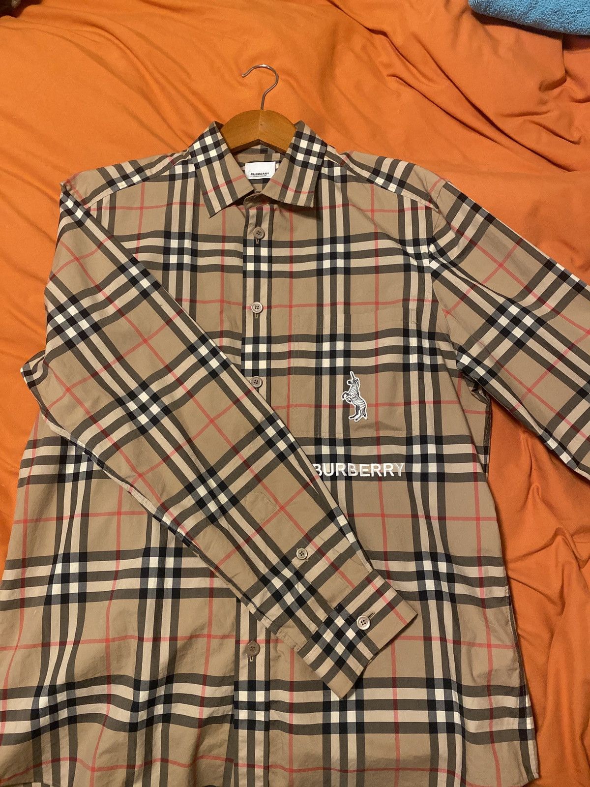 Burberry Burberry large button down Size US L / EU 52-54 / 3 - 3 Thumbnail